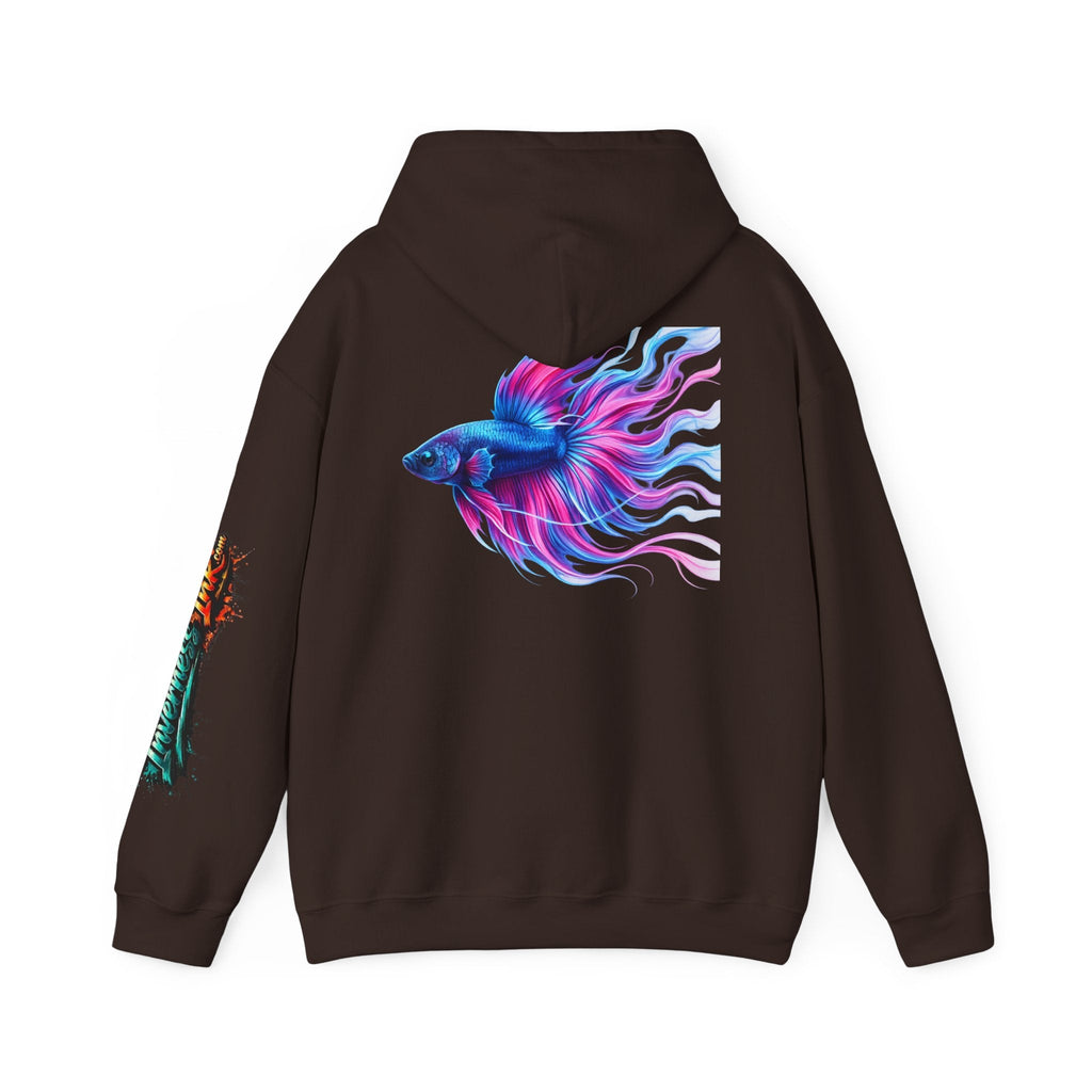 Electric Paint Betta — Artisan Series Hoodie — Inverness Ink Graphic Pullover