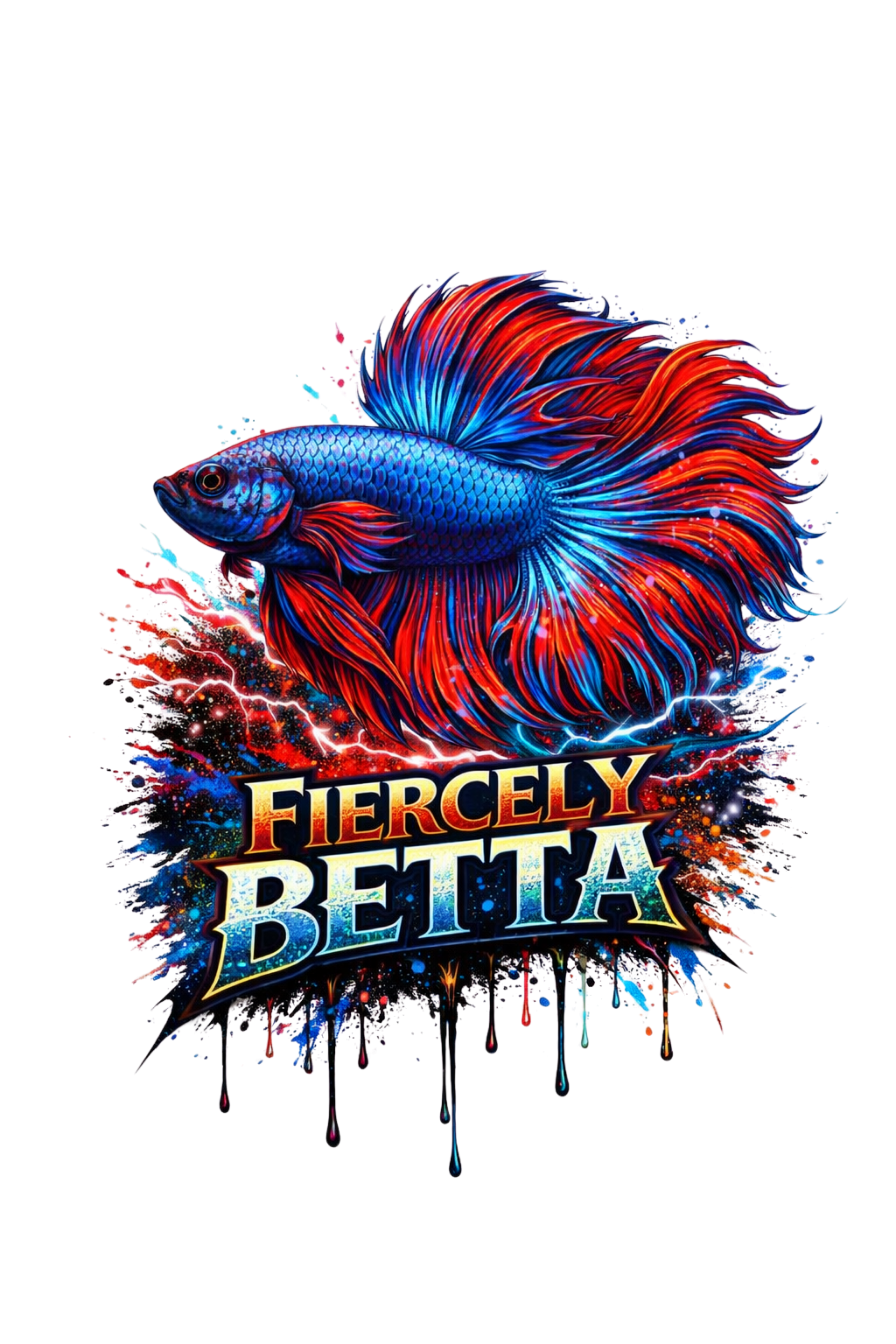 Fiercely Betta T-Shirt — Colorful Betta Fish Graphic Tee