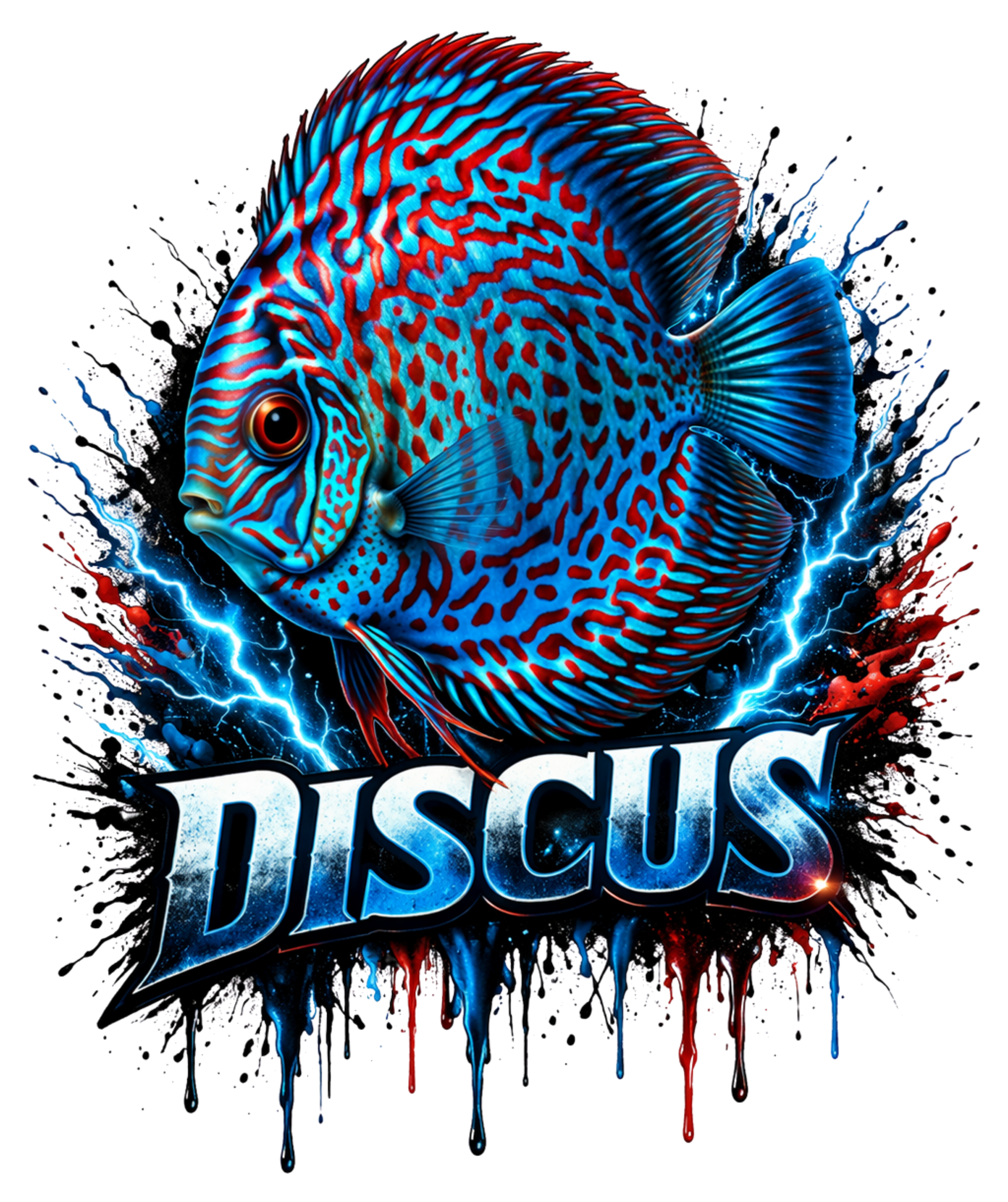 Discus Fish Hoodie — Vibrant Aquarium Graphic Pullover