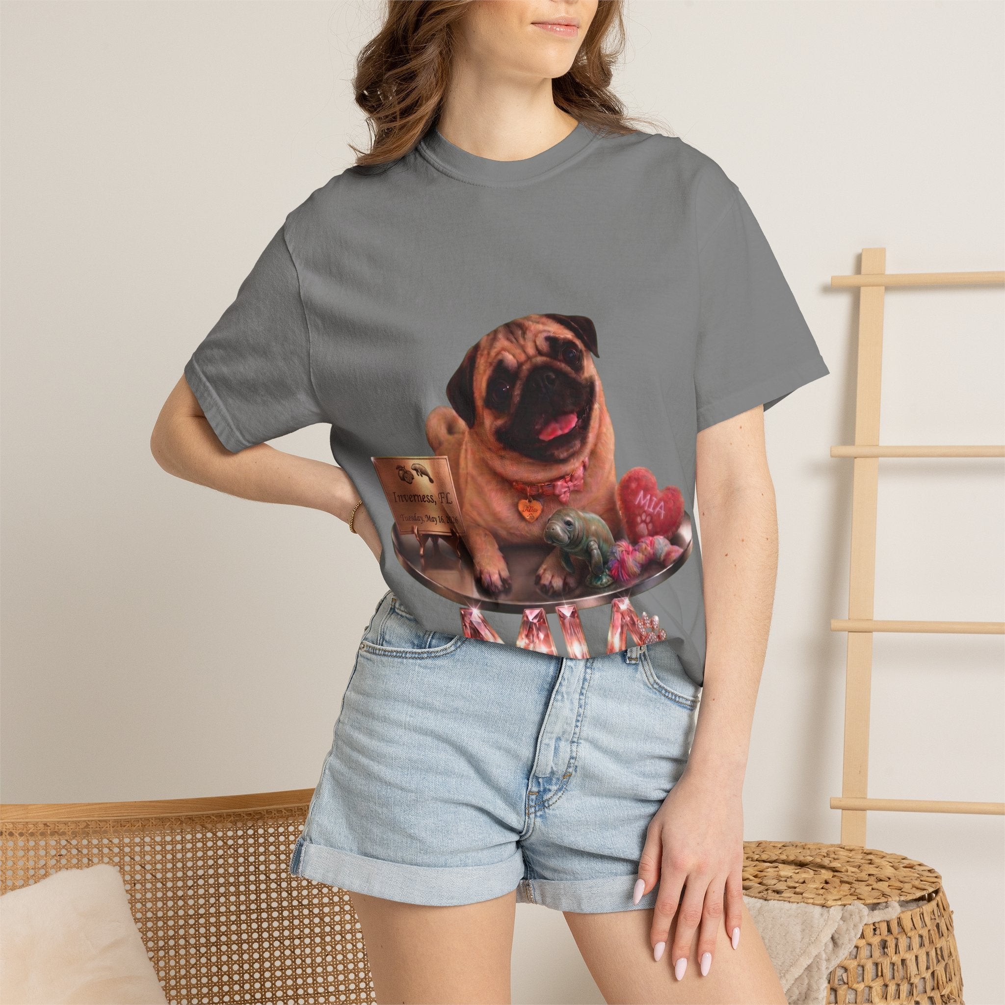 Mia Vintage Portrait Tee | Pug Life