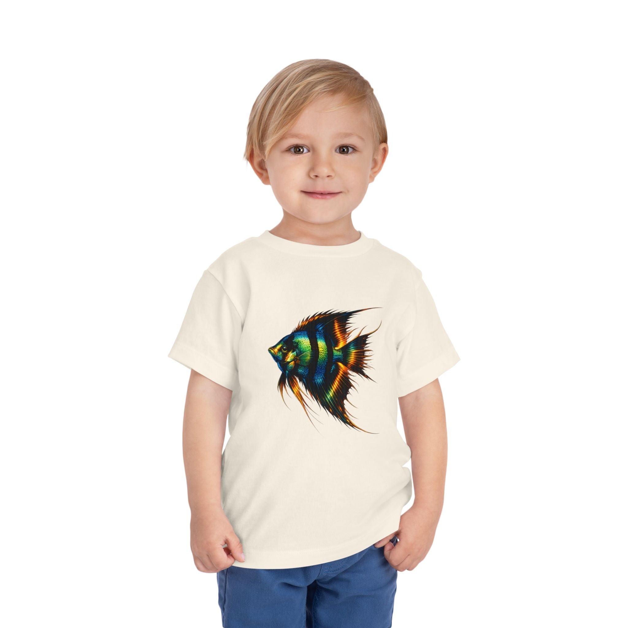 Toddler Tee - Colorful Aquarium Angelfish Graphic Shirt