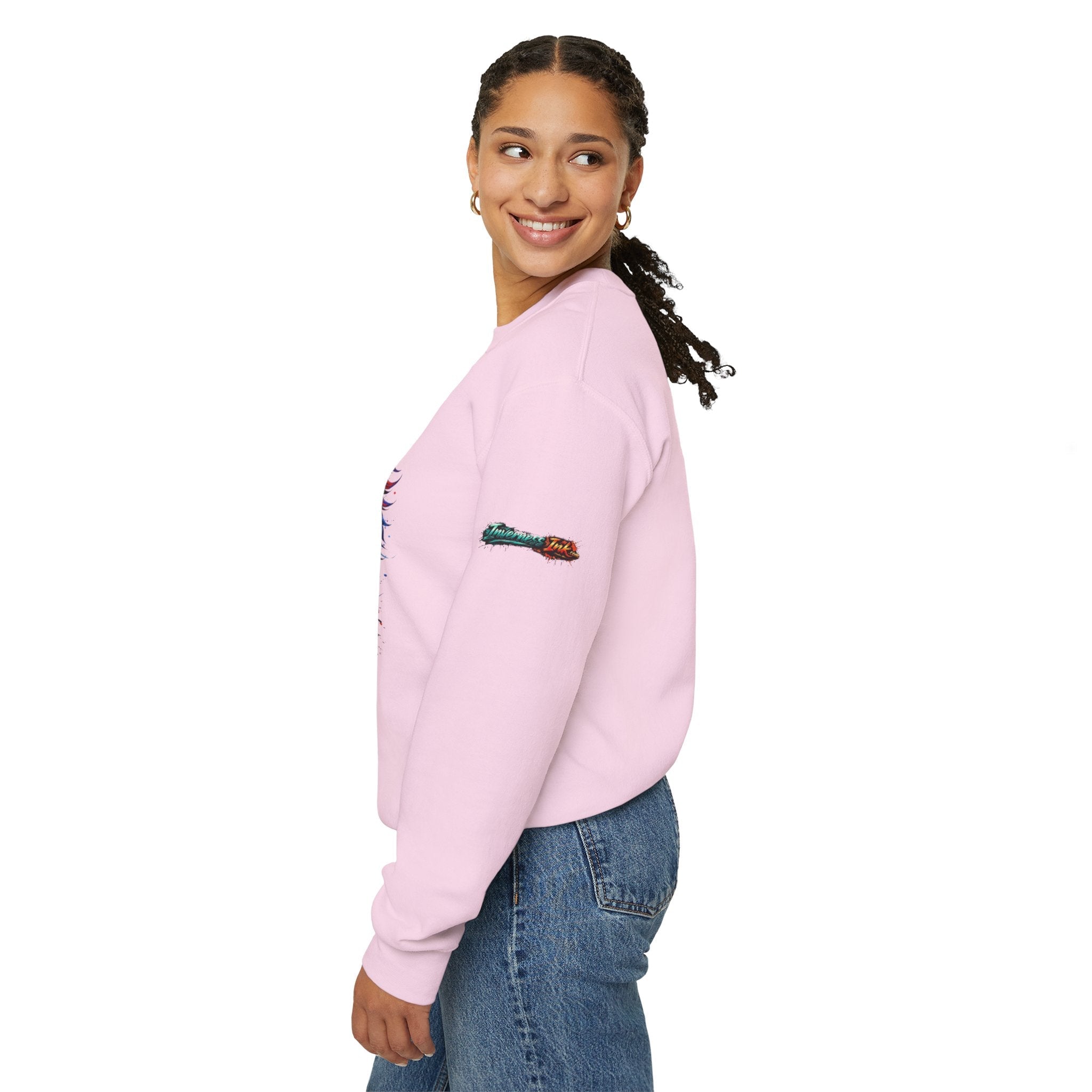 Betta Fish Crewneck Sweatshirt — "Fiercely Betta" Colorful Aquarium Graphic