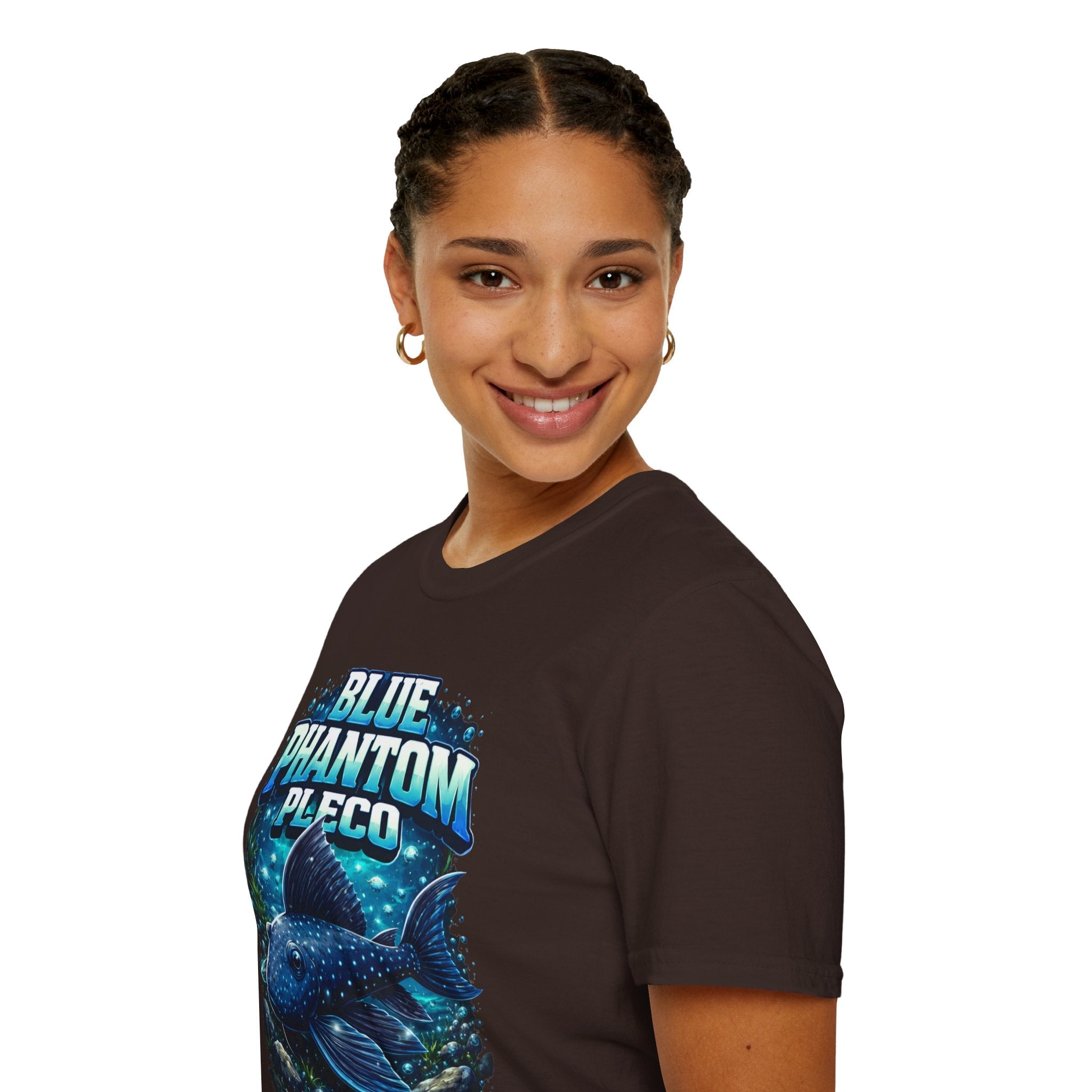 Blue Phantom Pleco T-Shirt — Graphic Aquarium Fish Tee