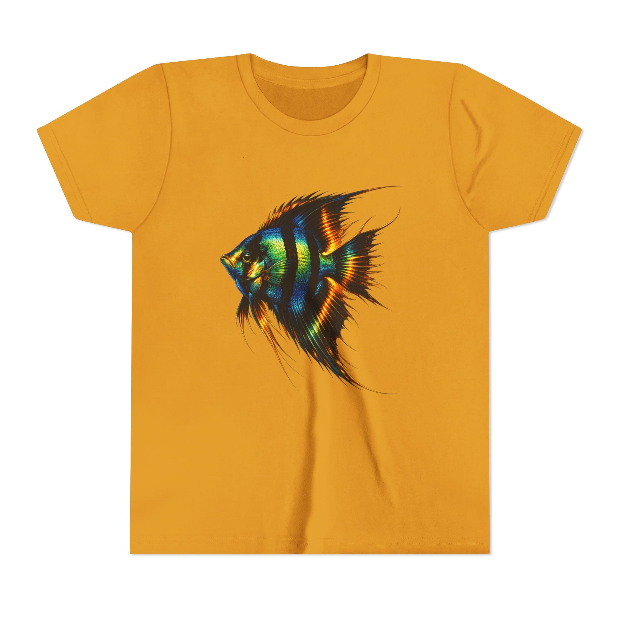 Angelfish Youth Tee – Colorful Aquarium Fish Graphic Shirt for Kids