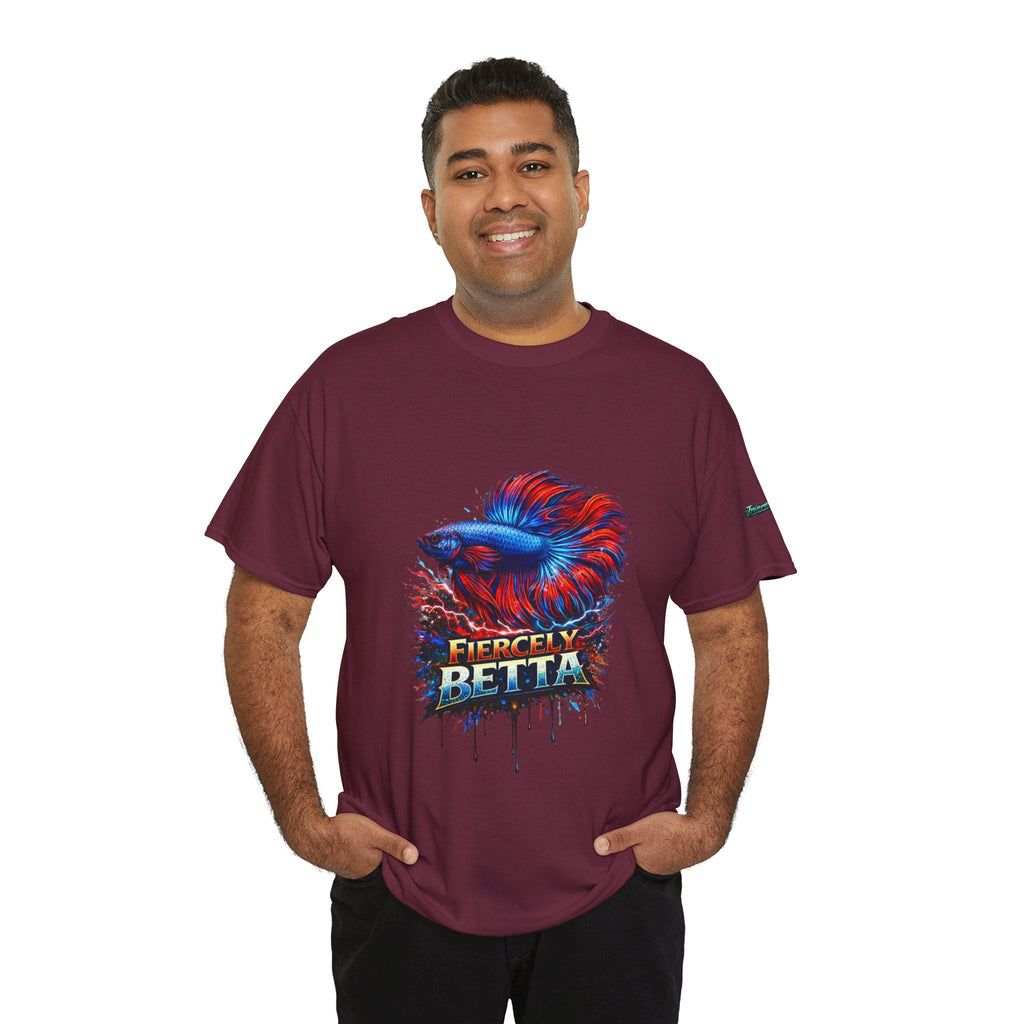 Betta Fish T-Shirt — Fiercely Betta Colorful Aquarium Fish Tee