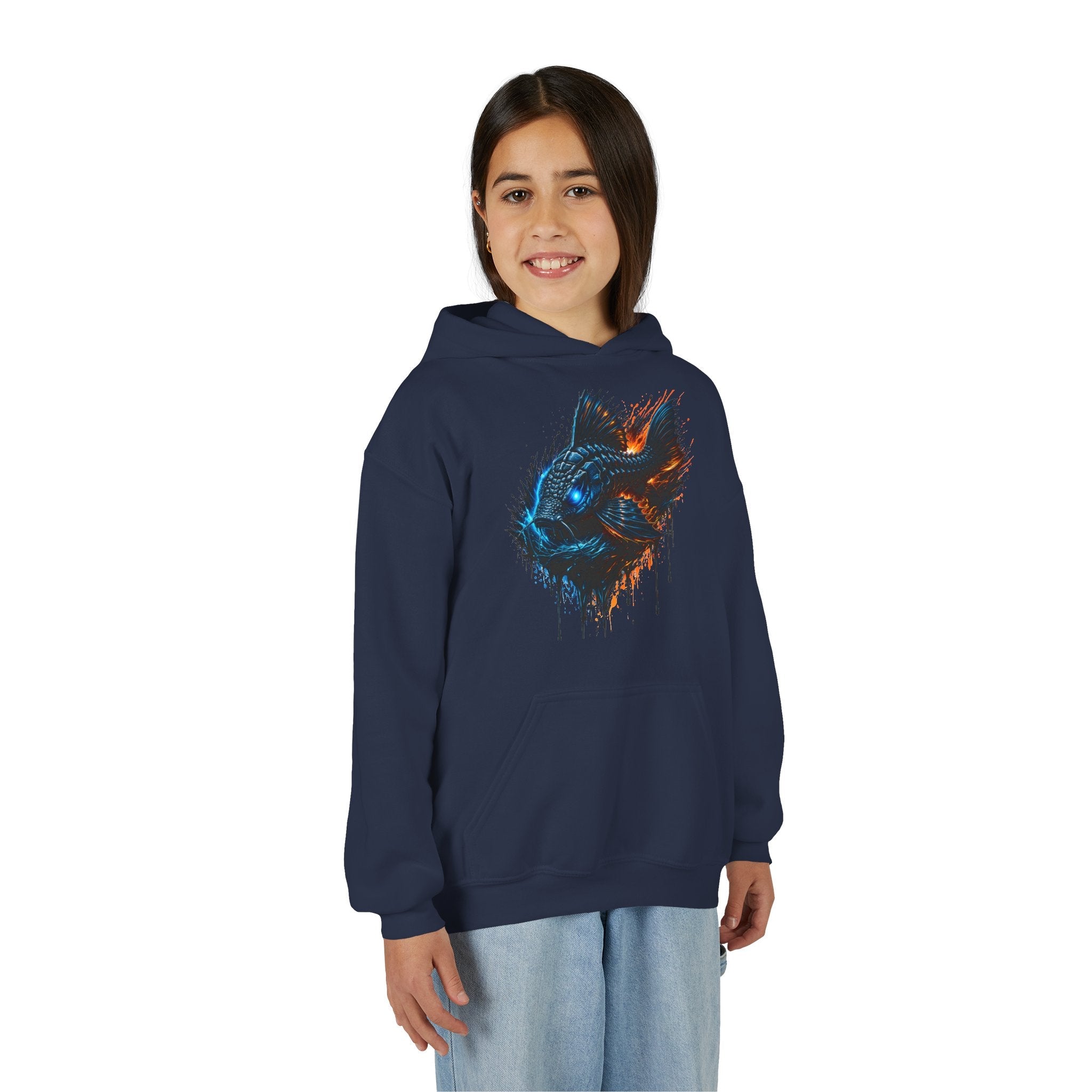 Armored Pleco L-185 – Youth Premium Hooded Sweatshirt