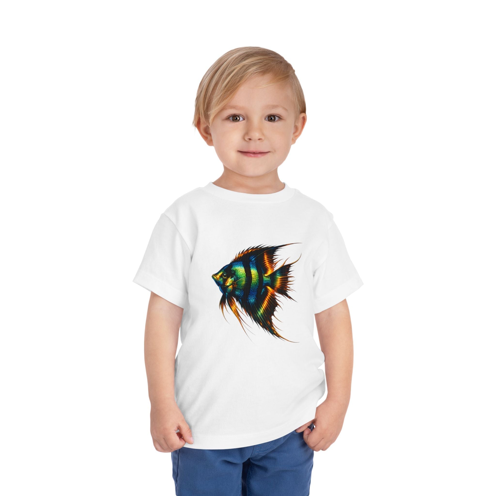 Toddler Tee - Colorful Aquarium Angelfish Graphic Shirt