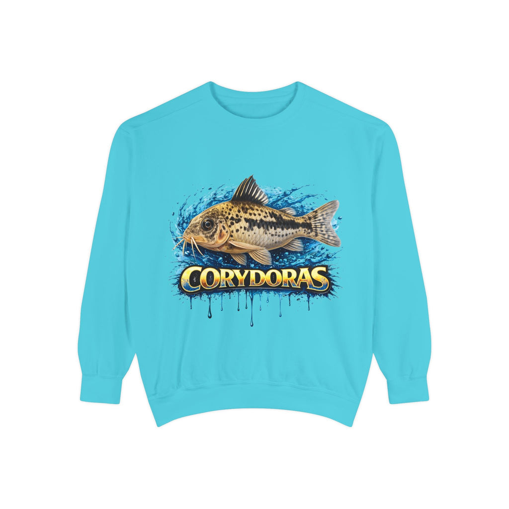 Corydoras Fish Sweatshirt — Aquatic Aquarium Catfish Graphic Crewneck