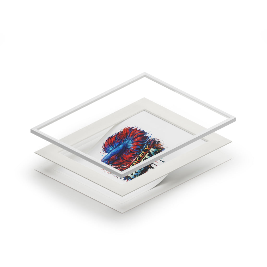 Fiercely Betta – Premium "Neon Flare" Mounted Fine Art Print
