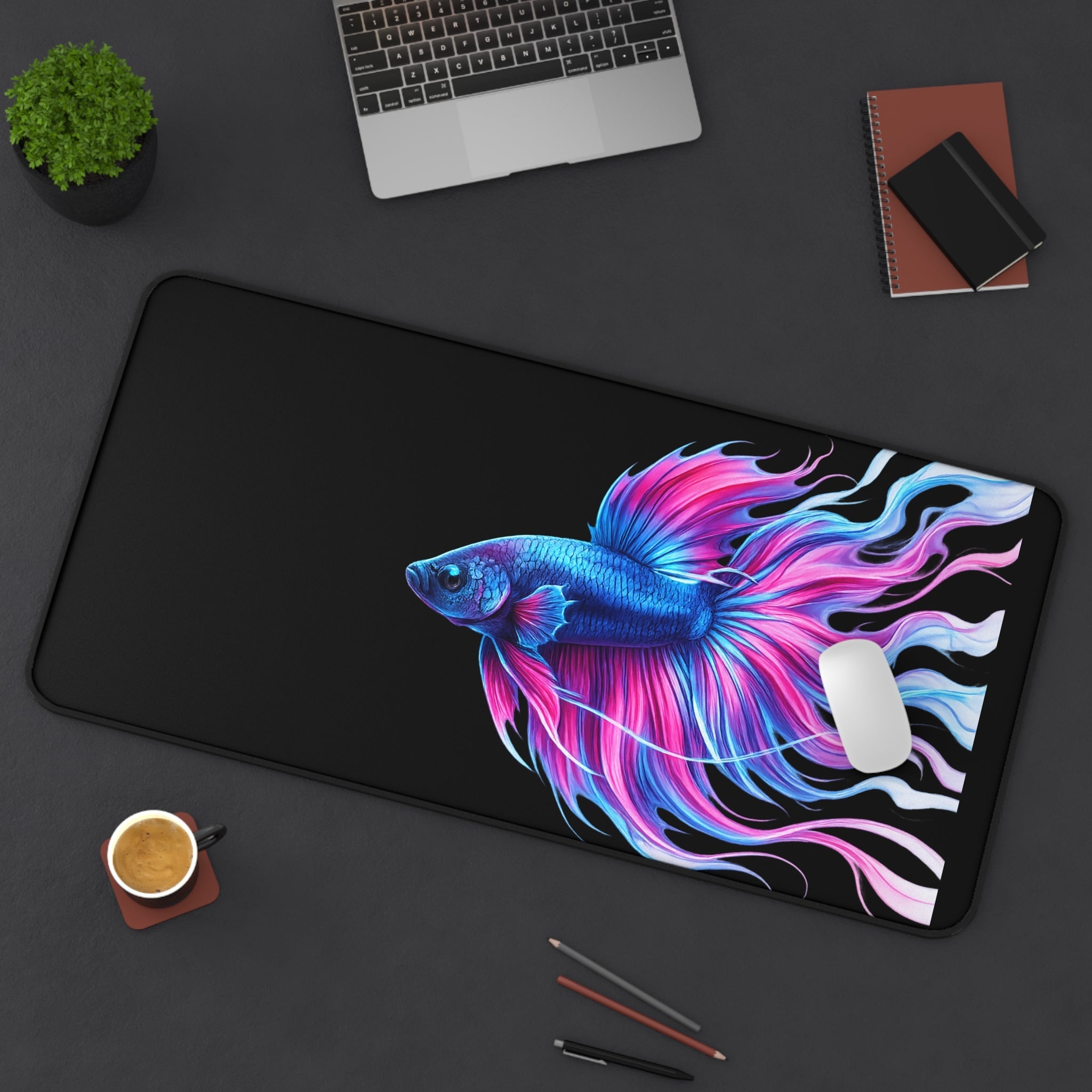 Electric Paint Betta Desk Mat