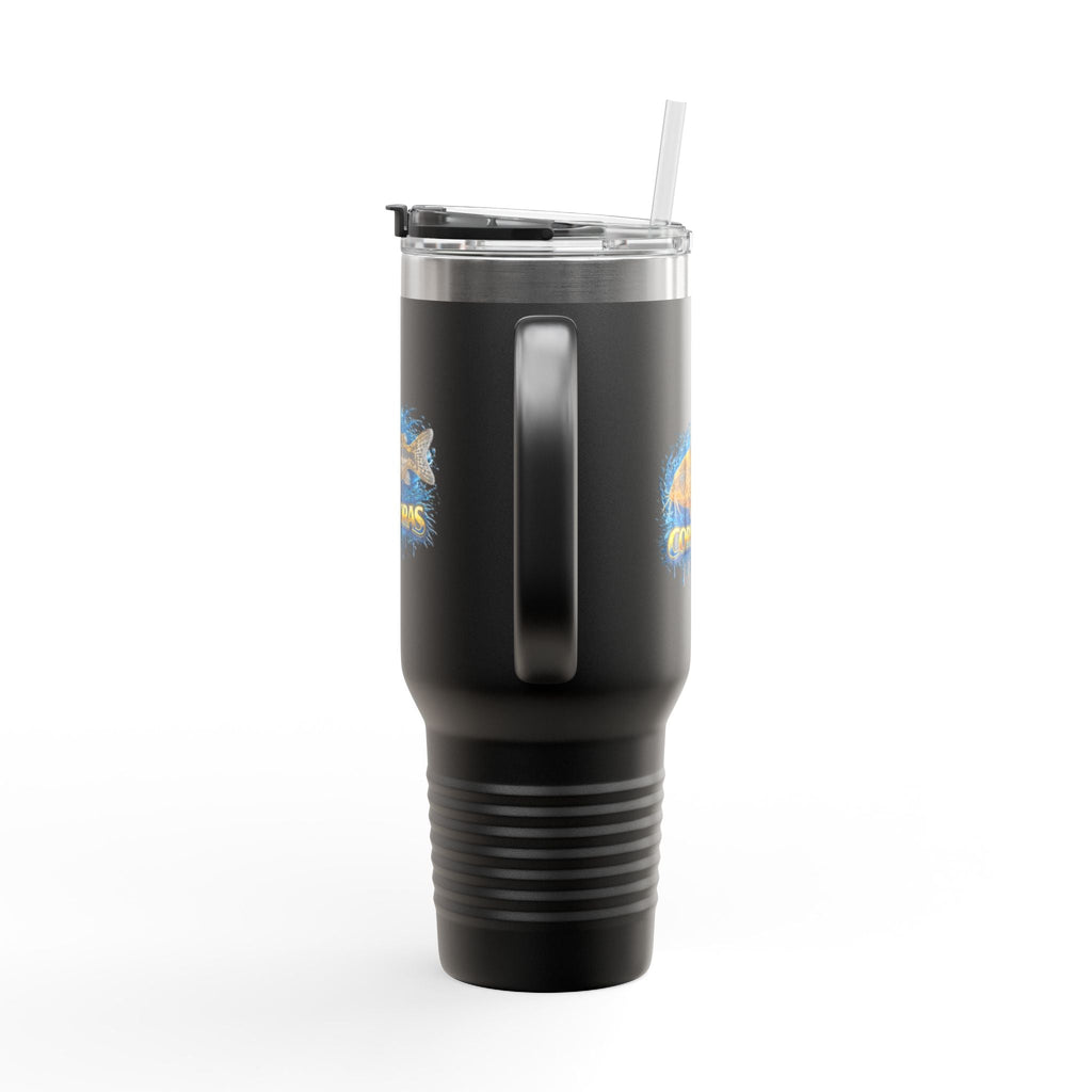 Corydoras Fish 40oz Insulated Travel Mug — Fishing Aquarium Lover Tumbler