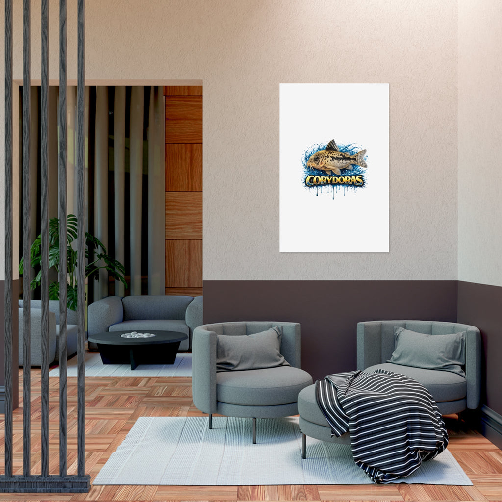 Corydoras Fish Poster — Freshwater Aquarium Art Print