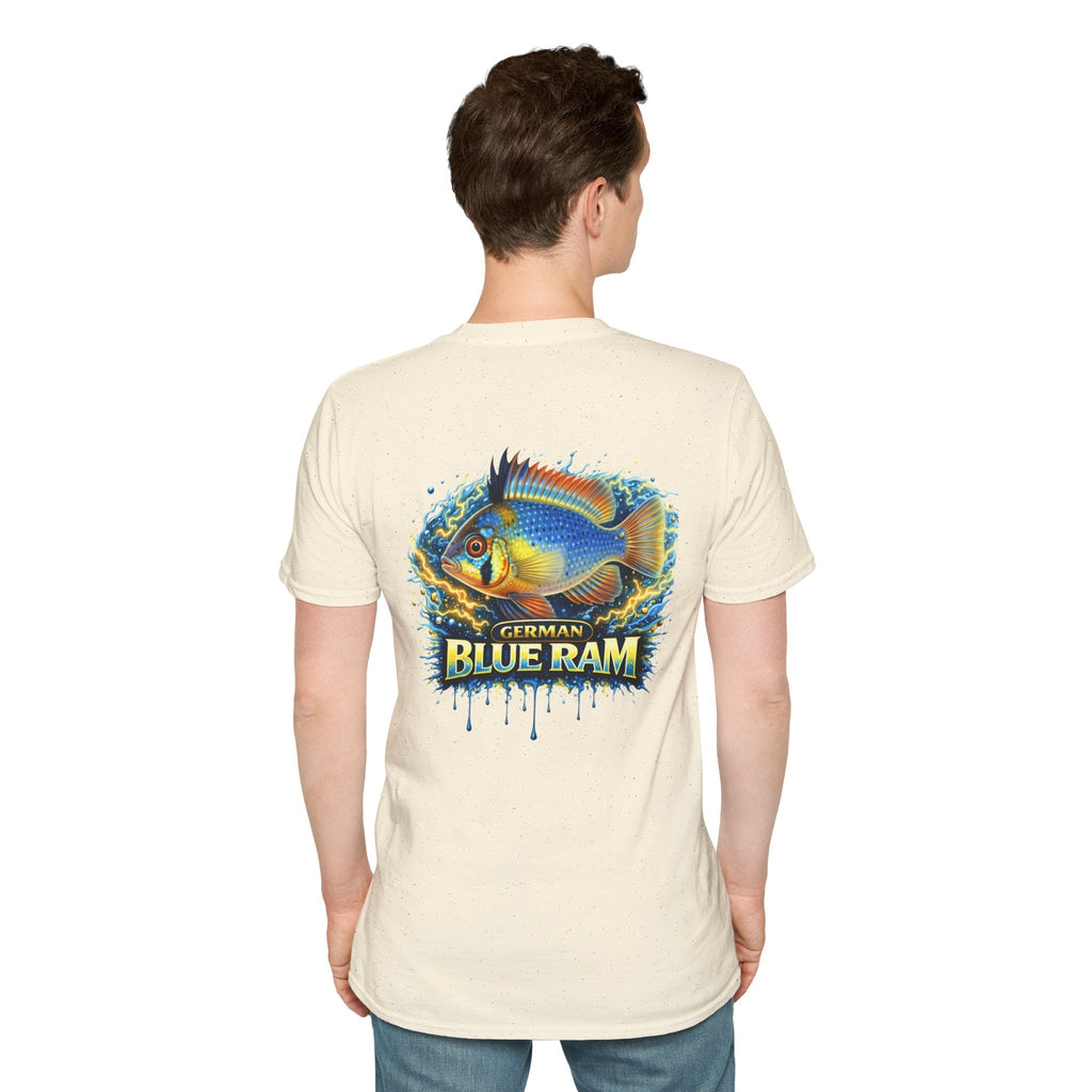 German Blue Ram Fish T-Shirt — Colorful Aquarium Cichlid Tee