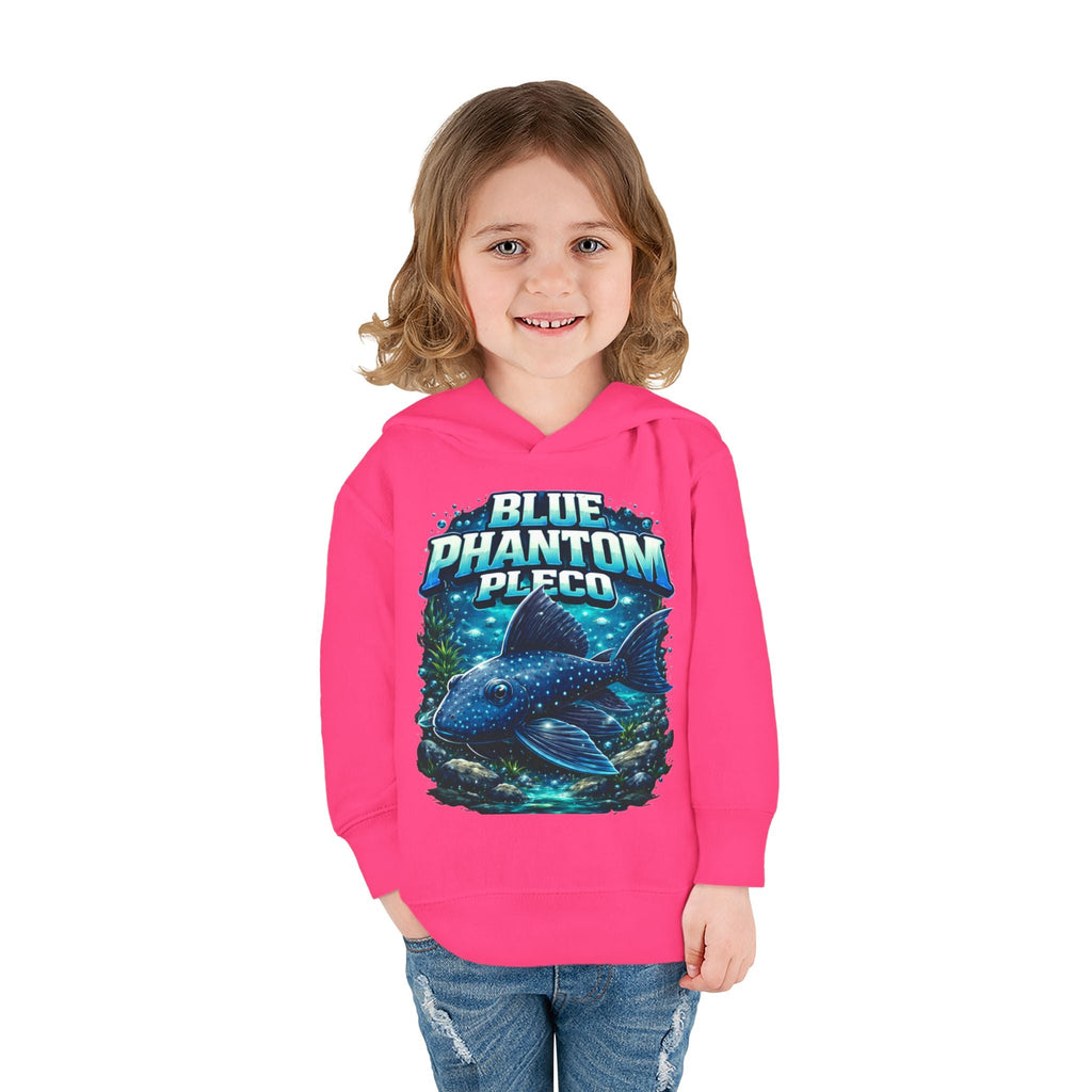 Toddler Hoodie — 'Blue Phantom Pleco' Cute Aquarium Fish Pullover