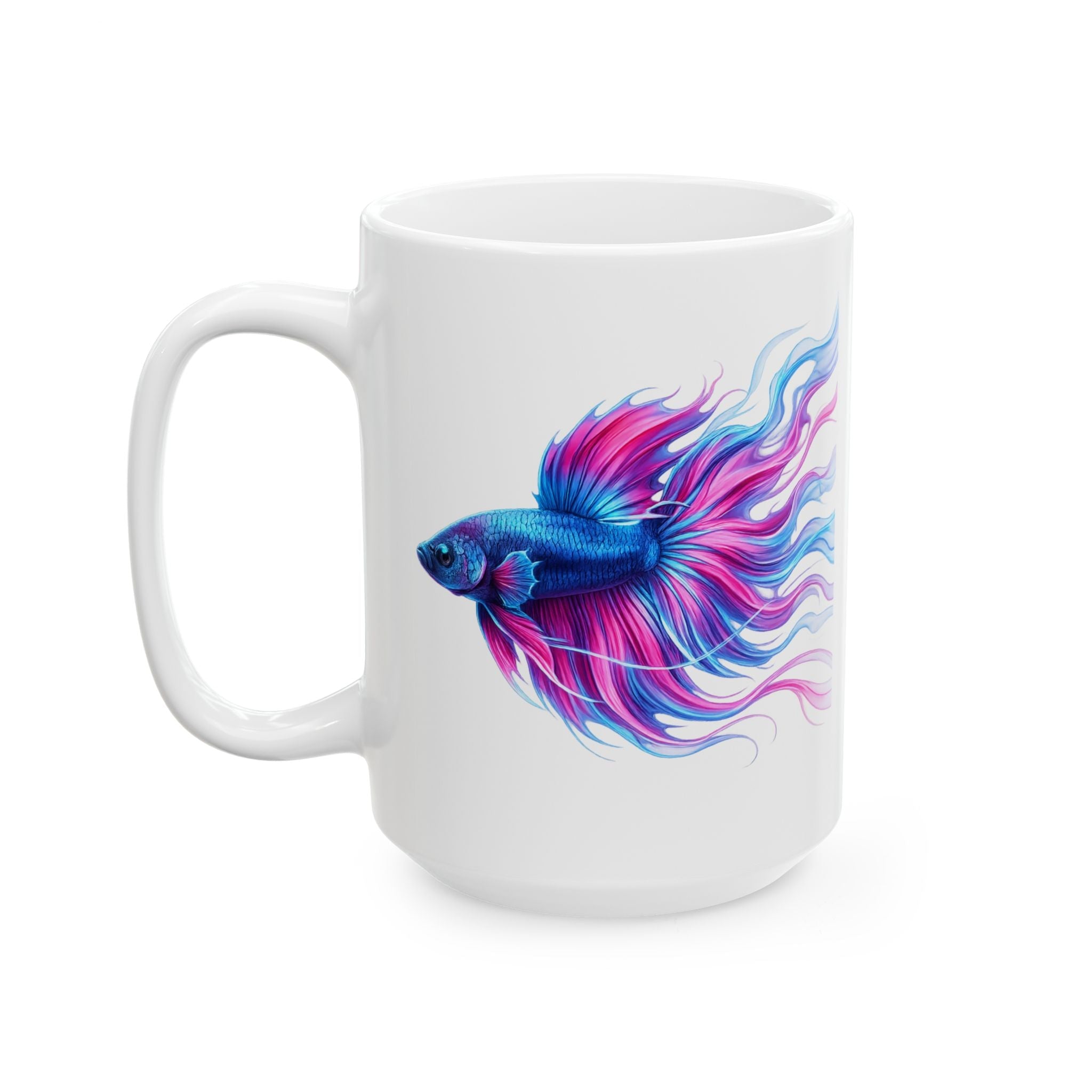 Electric Paint Betta Ceramic Mug