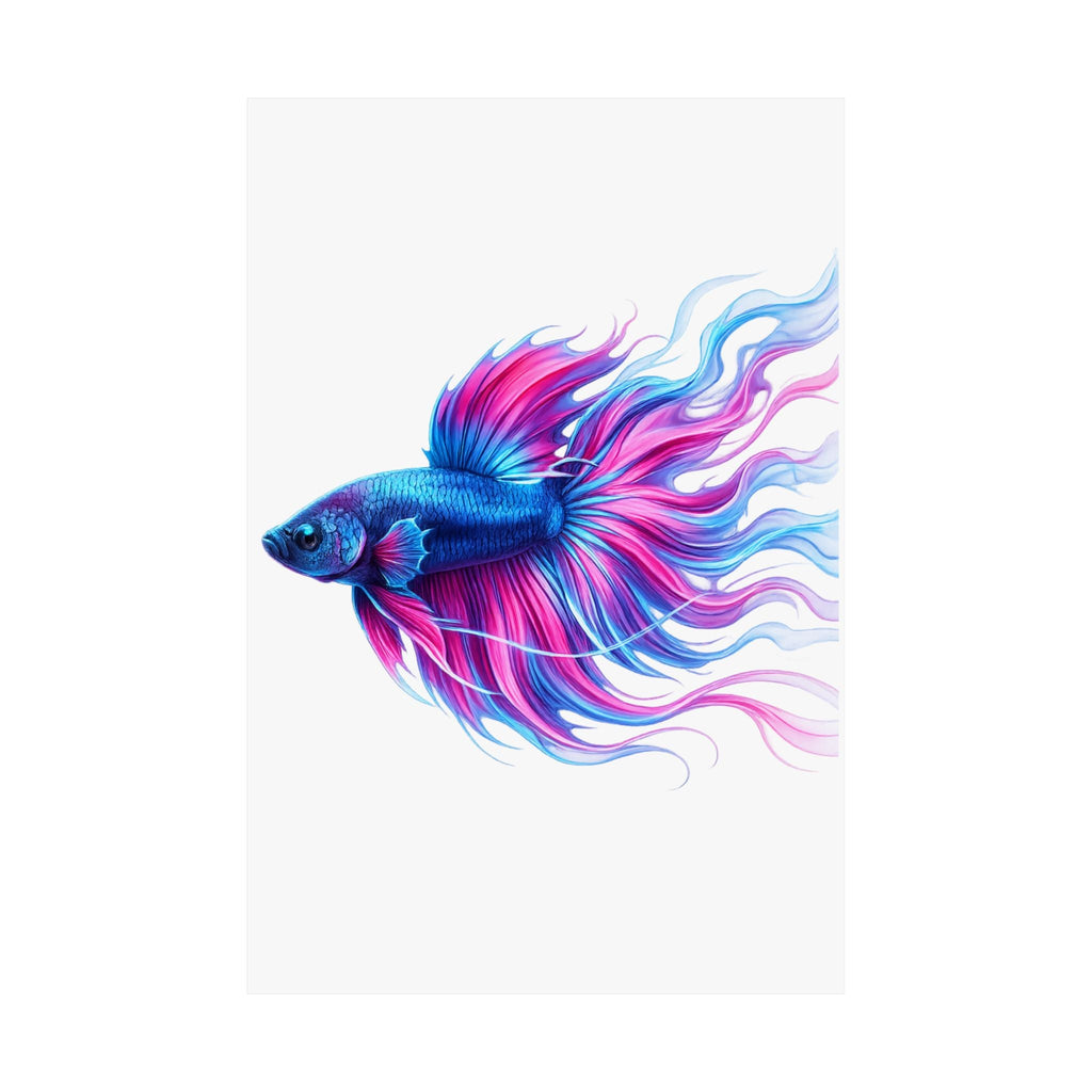 Electric Paint Betta Art Poster