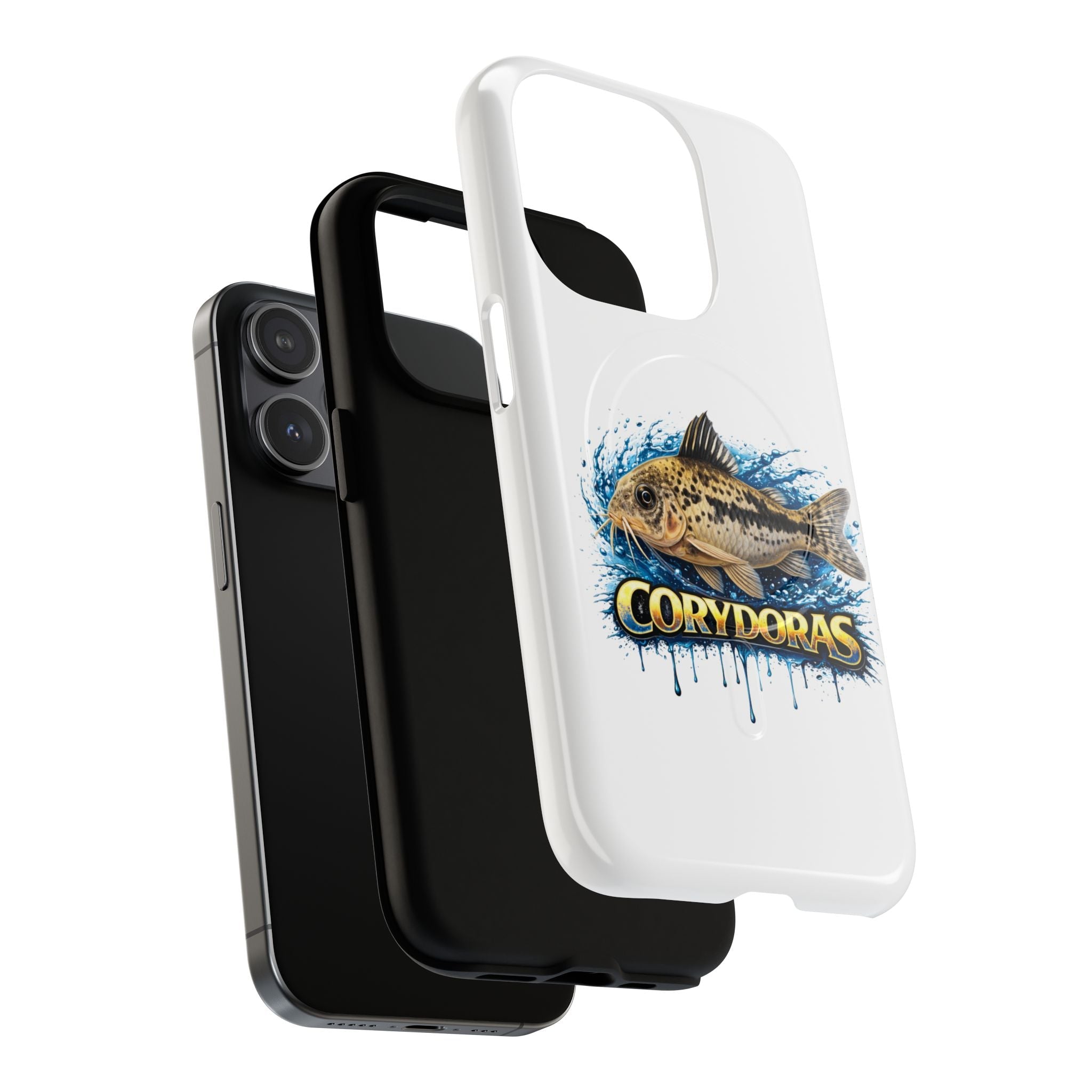 Corydoras Tough Magnetic Phone Case — Protective Fish Aquarium Design