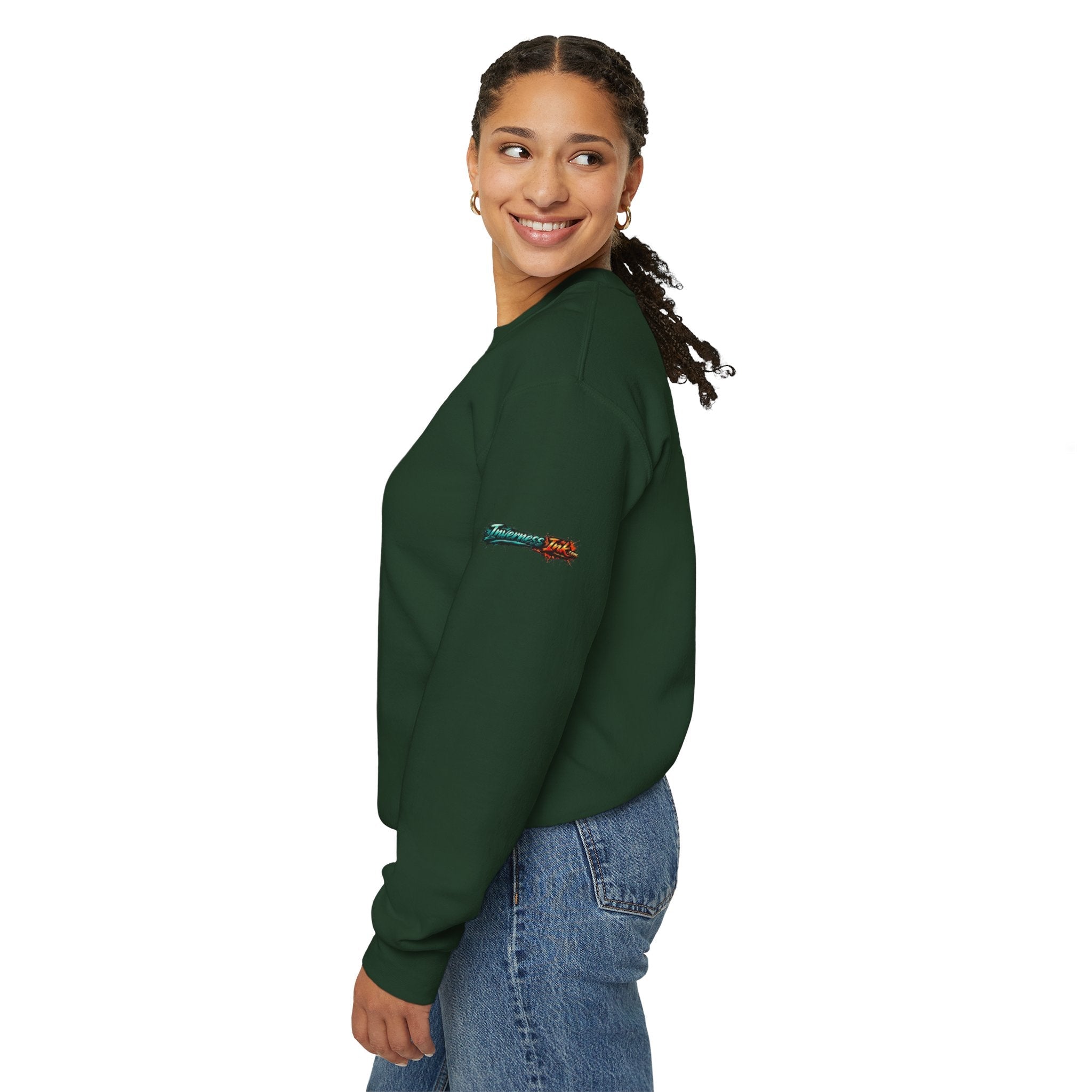 Angelfish Crewneck Sweatshirt — Blue Tropical Fish Graphic
