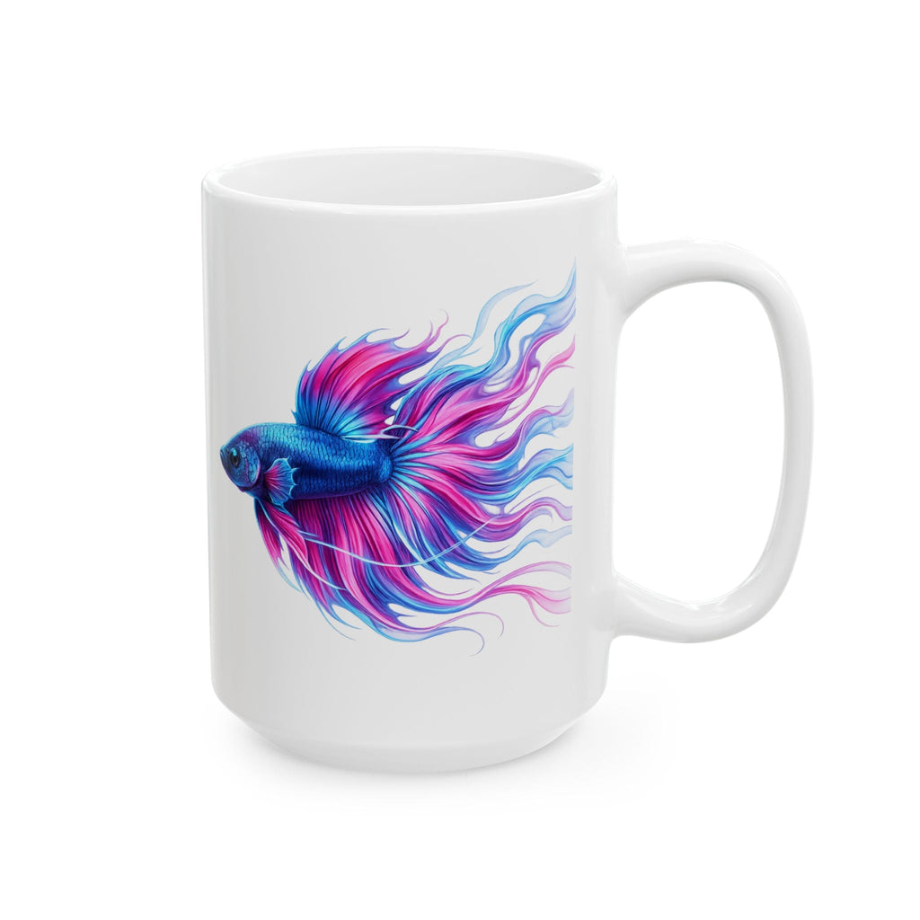 Electric Paint Betta Ceramic Mug