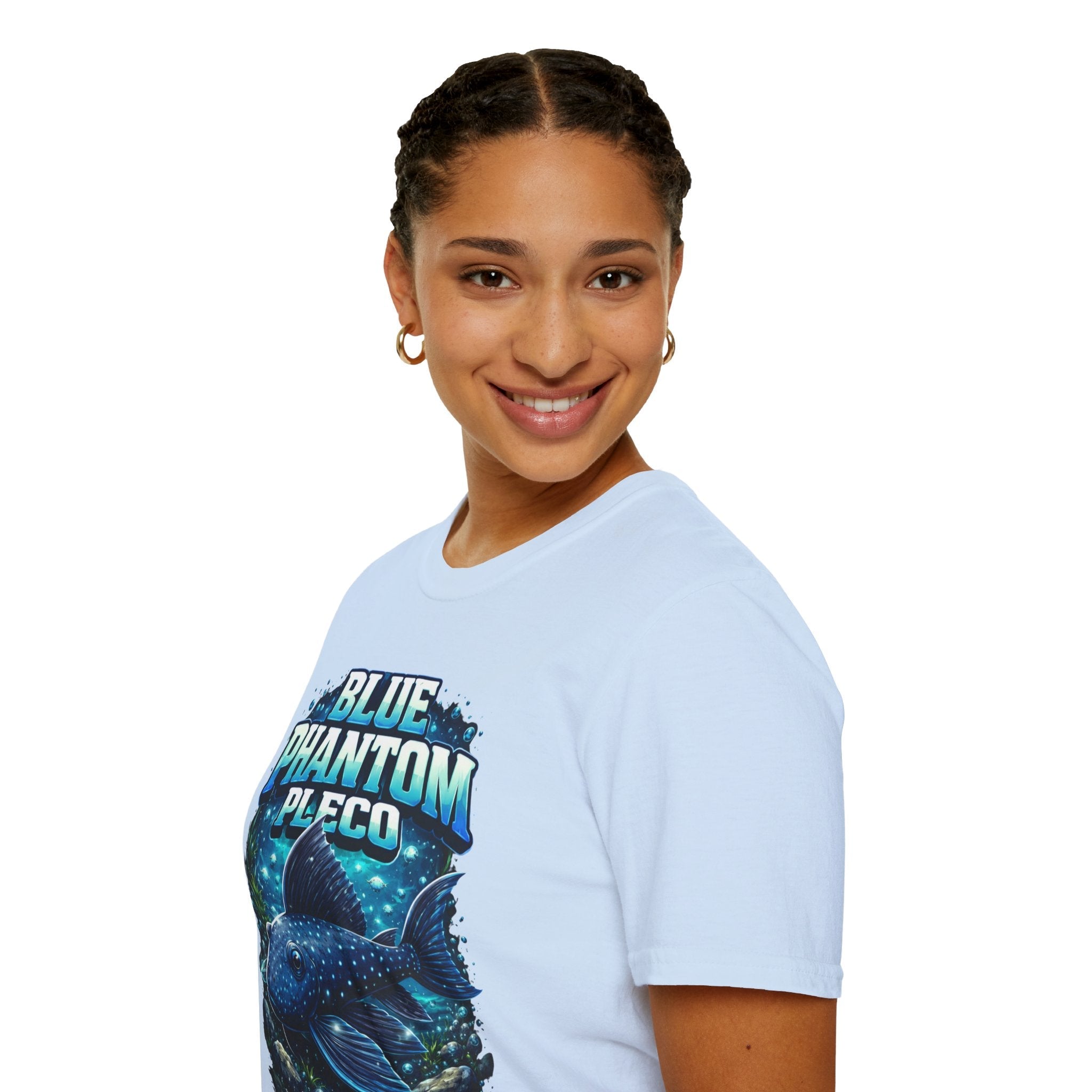 Blue Phantom Pleco T-Shirt — Graphic Aquarium Fish Tee