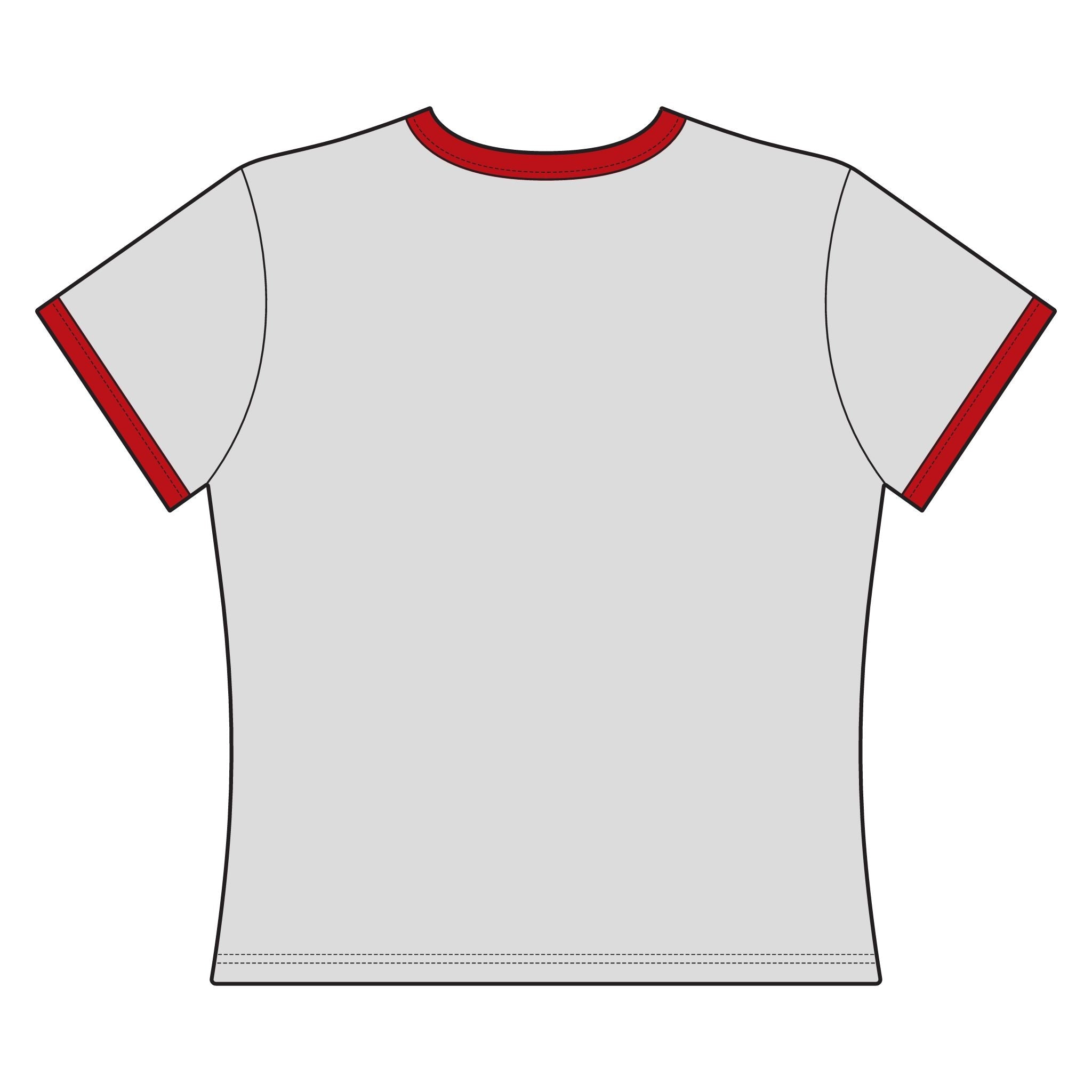 Discus Fish Graphic Tee — Women's Ringer T-Shirt