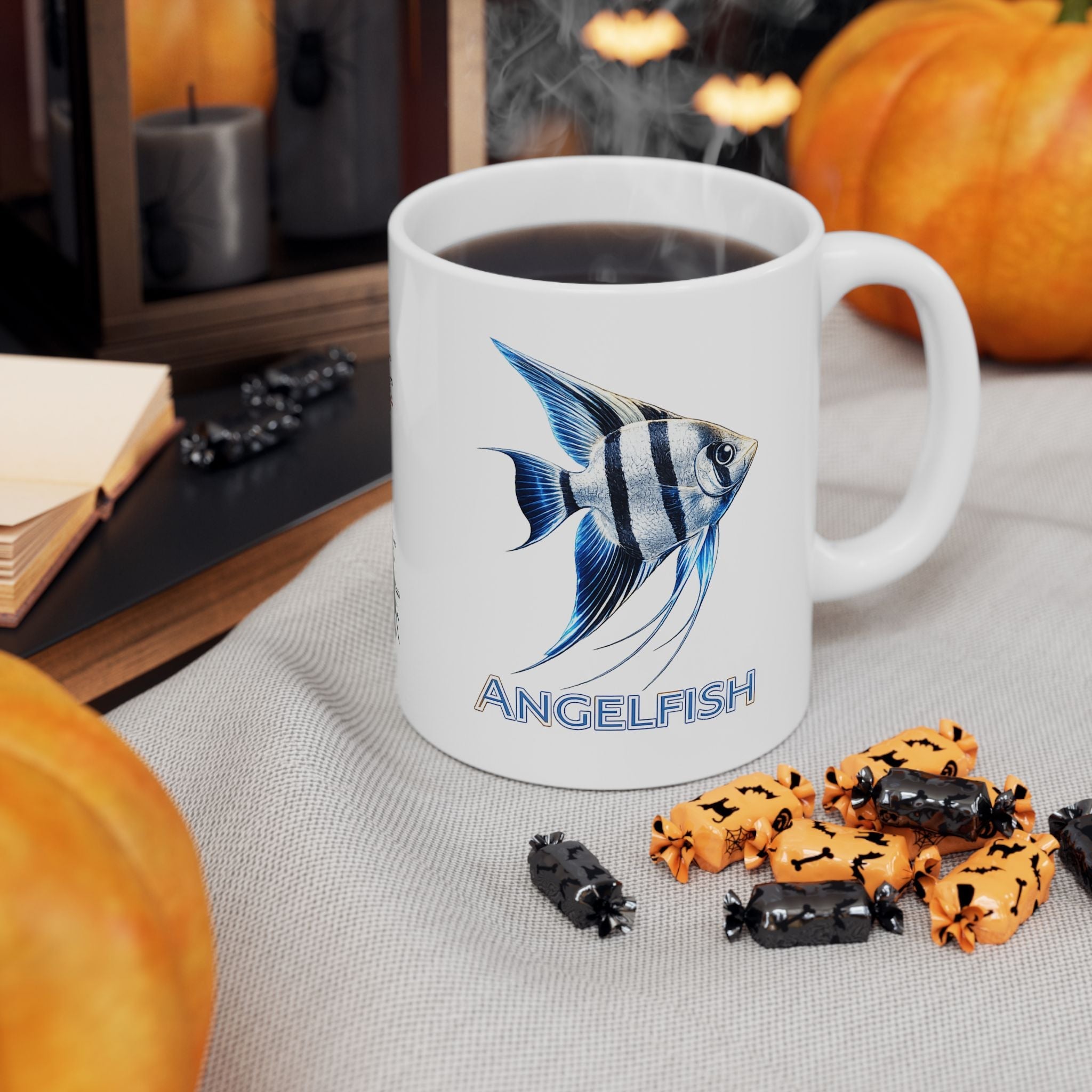 Early Tides. The Angelfish Collector's Coffee Cup. Ceramic Coffee Cup (11oz, 15oz)