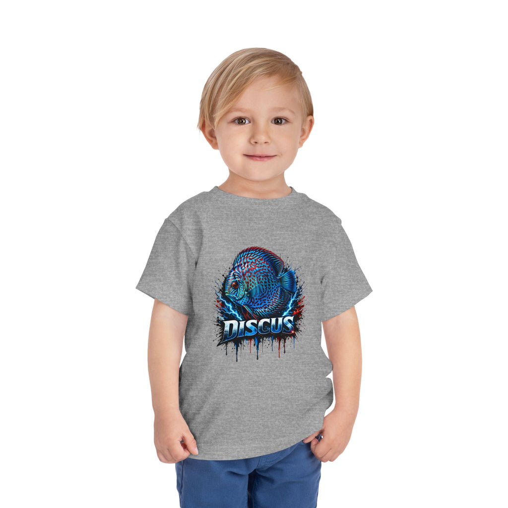 Toddler Tee - Colorful Discus Fish Graphic "Discus"