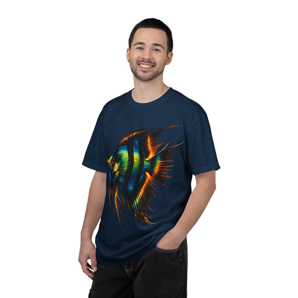 Angelfish Graphic T-Shirt — Vibrant Tropical Fish Illustration