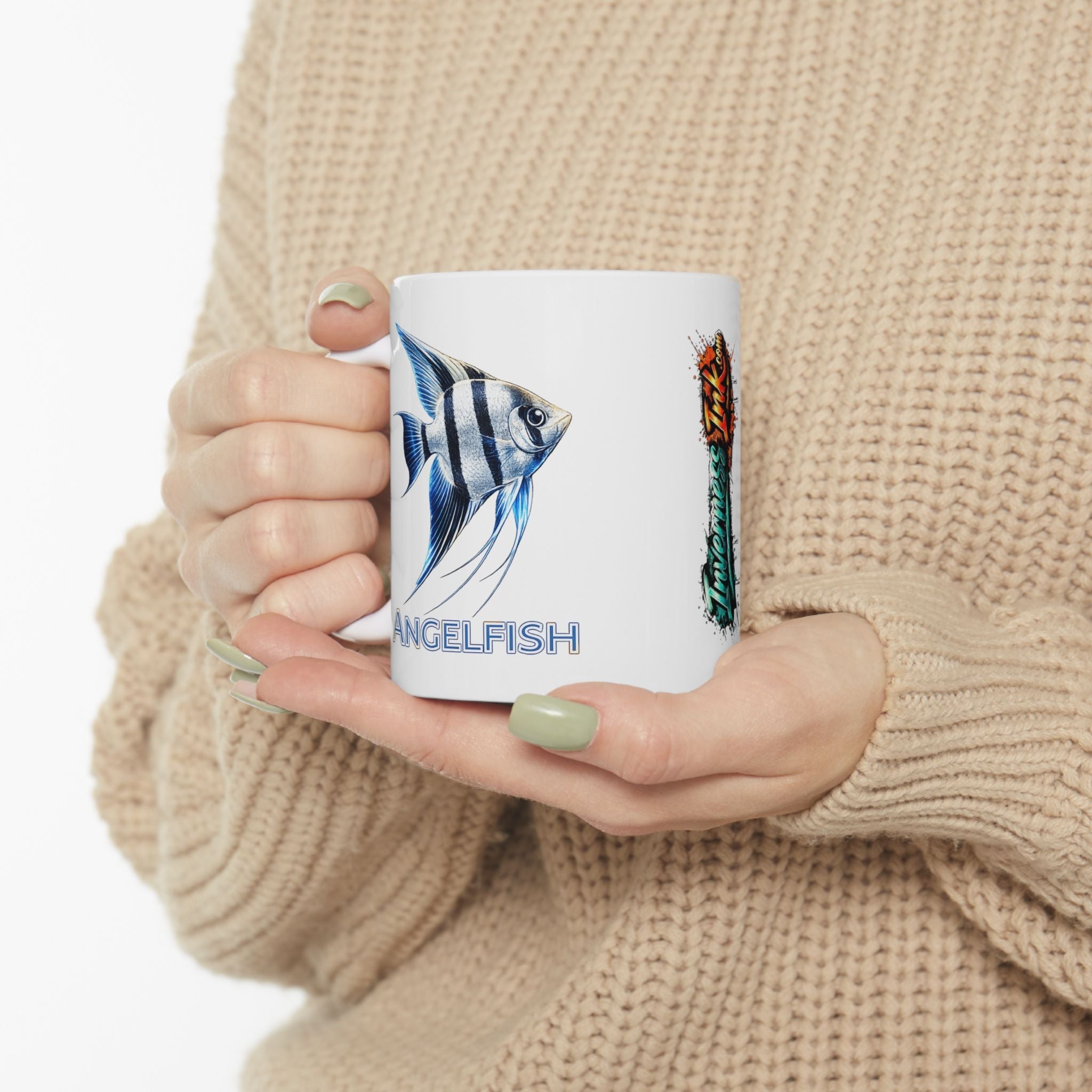 Early Tides. The Angelfish Collector's Coffee Cup. Ceramic Coffee Cup (11oz, 15oz)