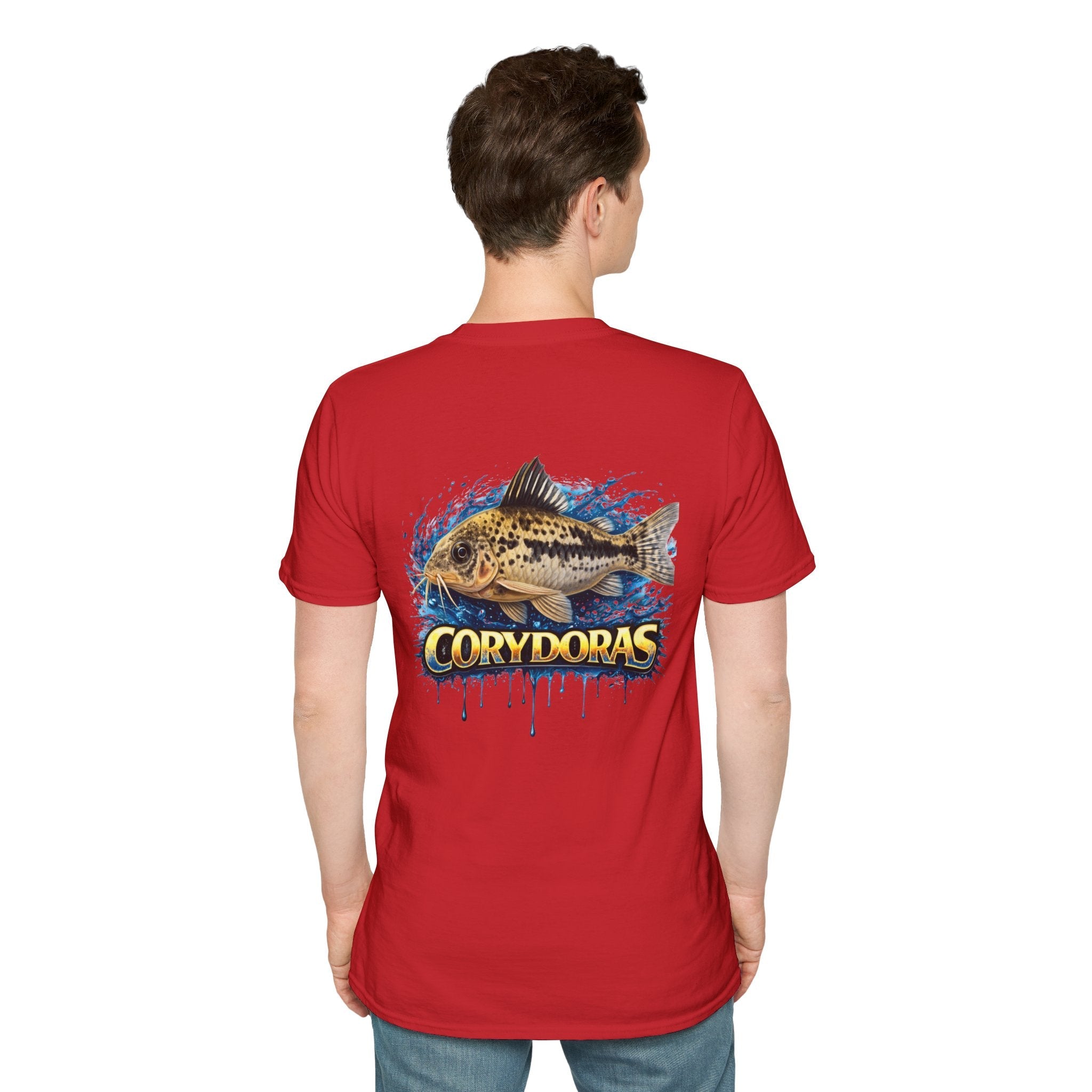 Corydoras Fish T-Shirt — Aquarium Catfish Tee with Splash Graphic