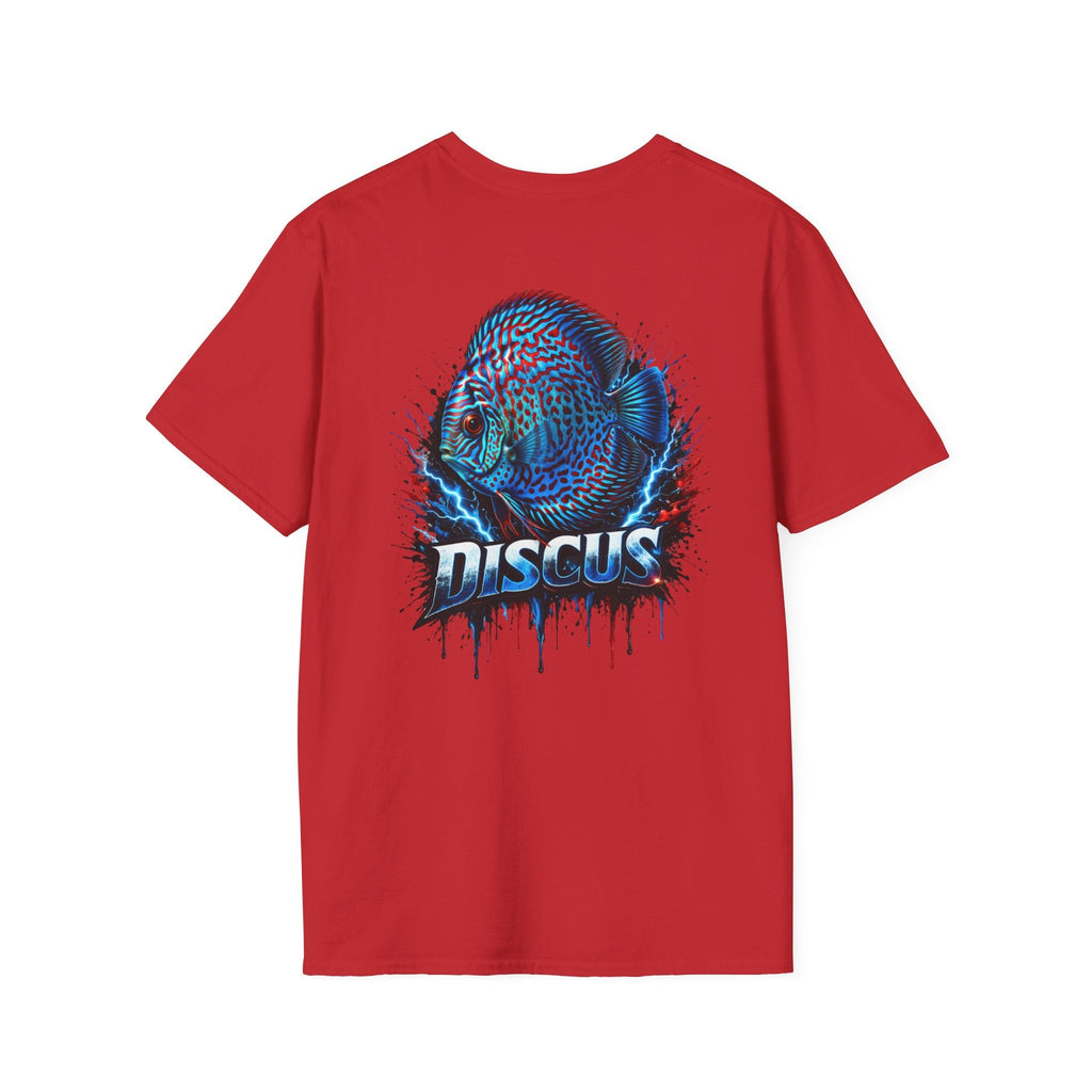 Electric Discus Fish T-Shirt - King of the Aquarium Lightning Art