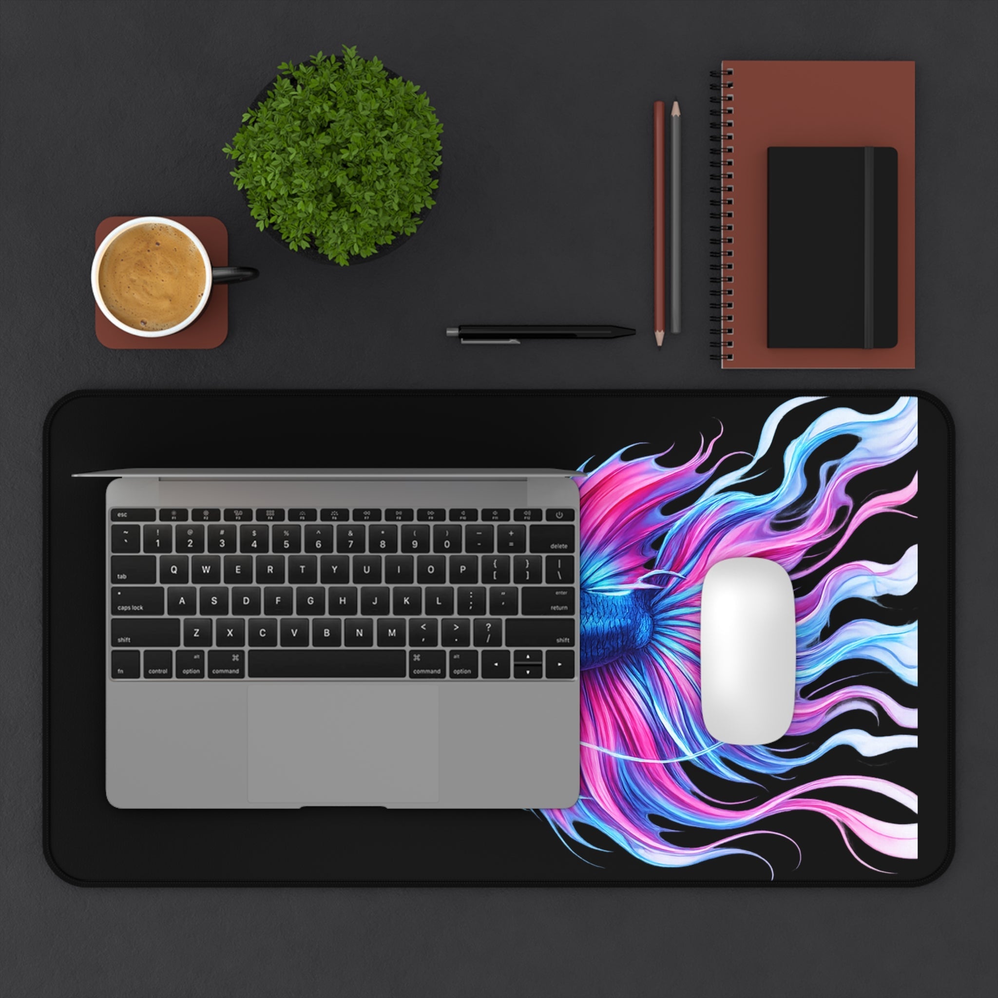Electric Paint Betta Desk Mat