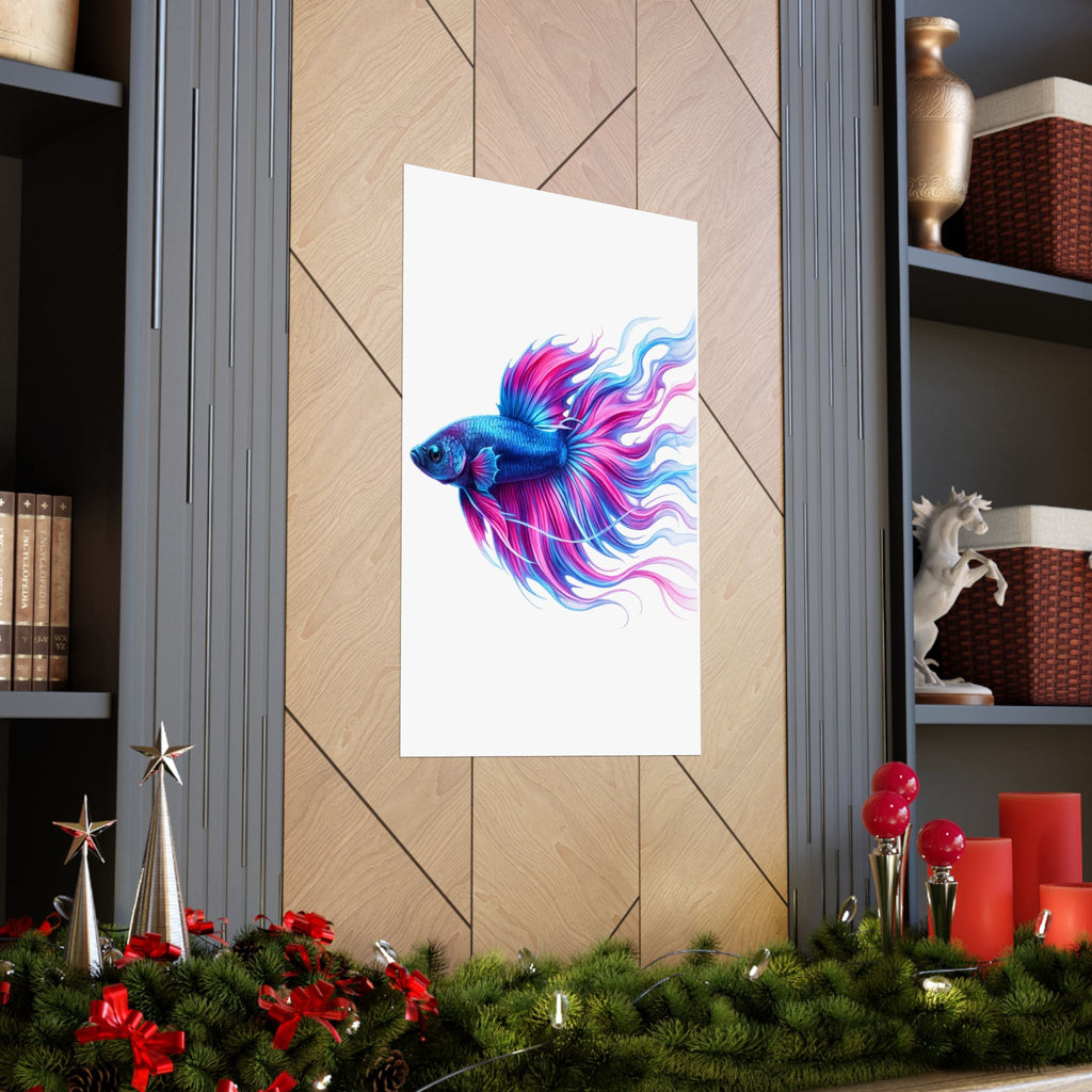 Electric Paint Betta Art Poster
