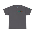 Inverness Ink Graphic Tee — Bold Blue & Orange Splash Backprint