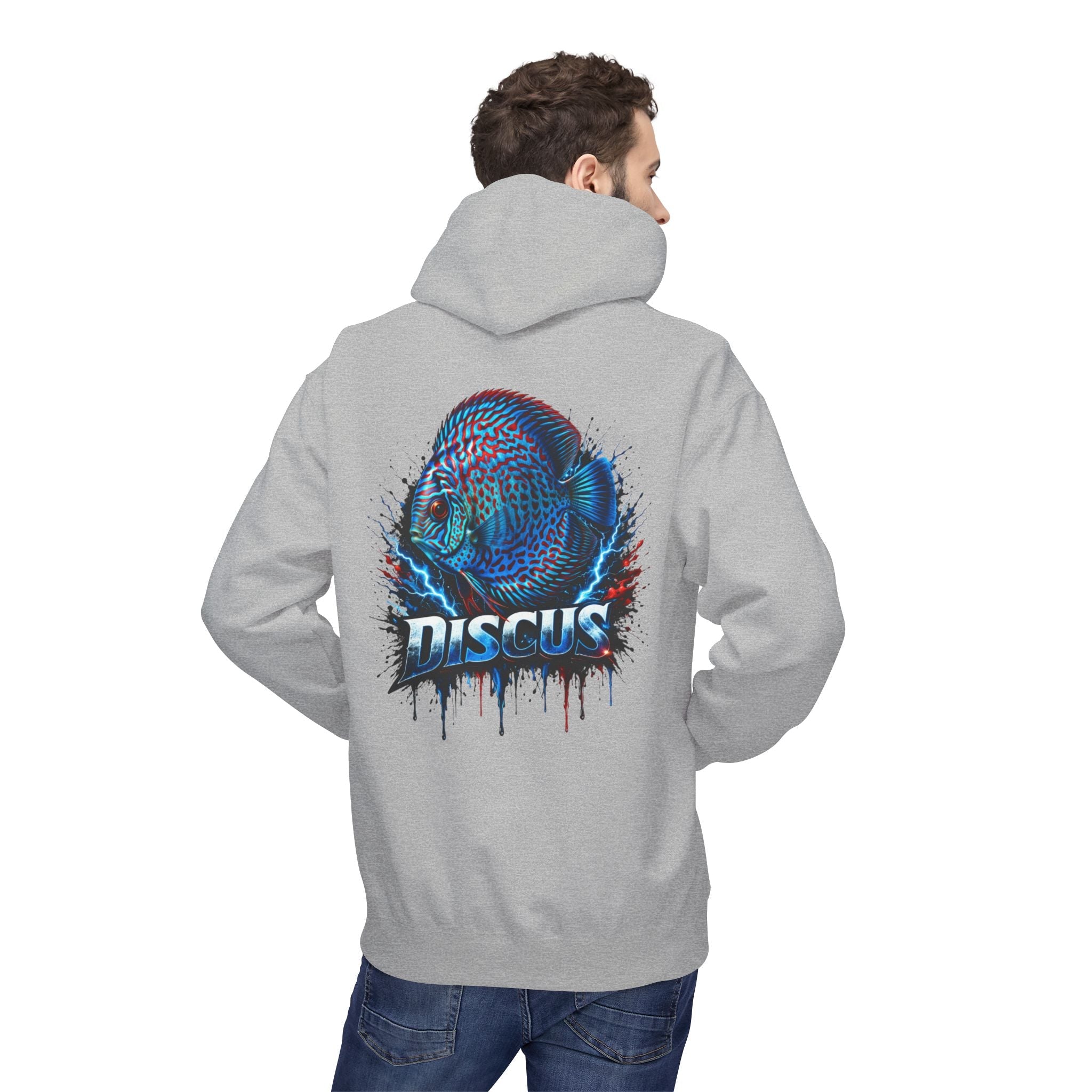 Discus Fish Hoodie — Vibrant Aquarium Graphic Pullover