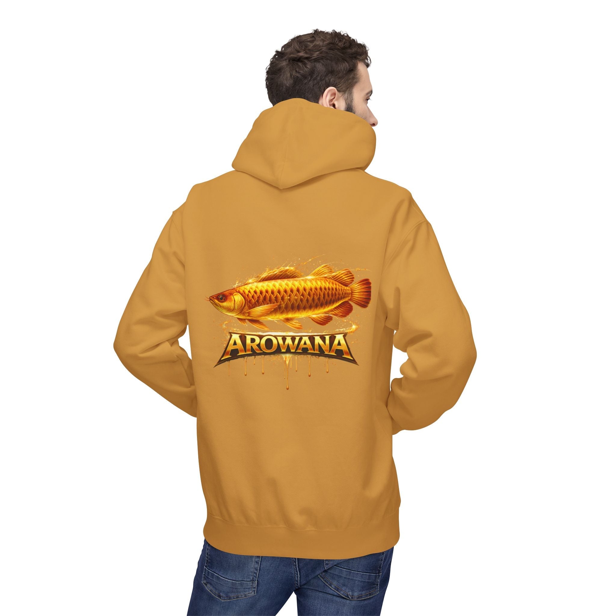 Arowana Fish Graphic Hoodie – Golden Arowana Design