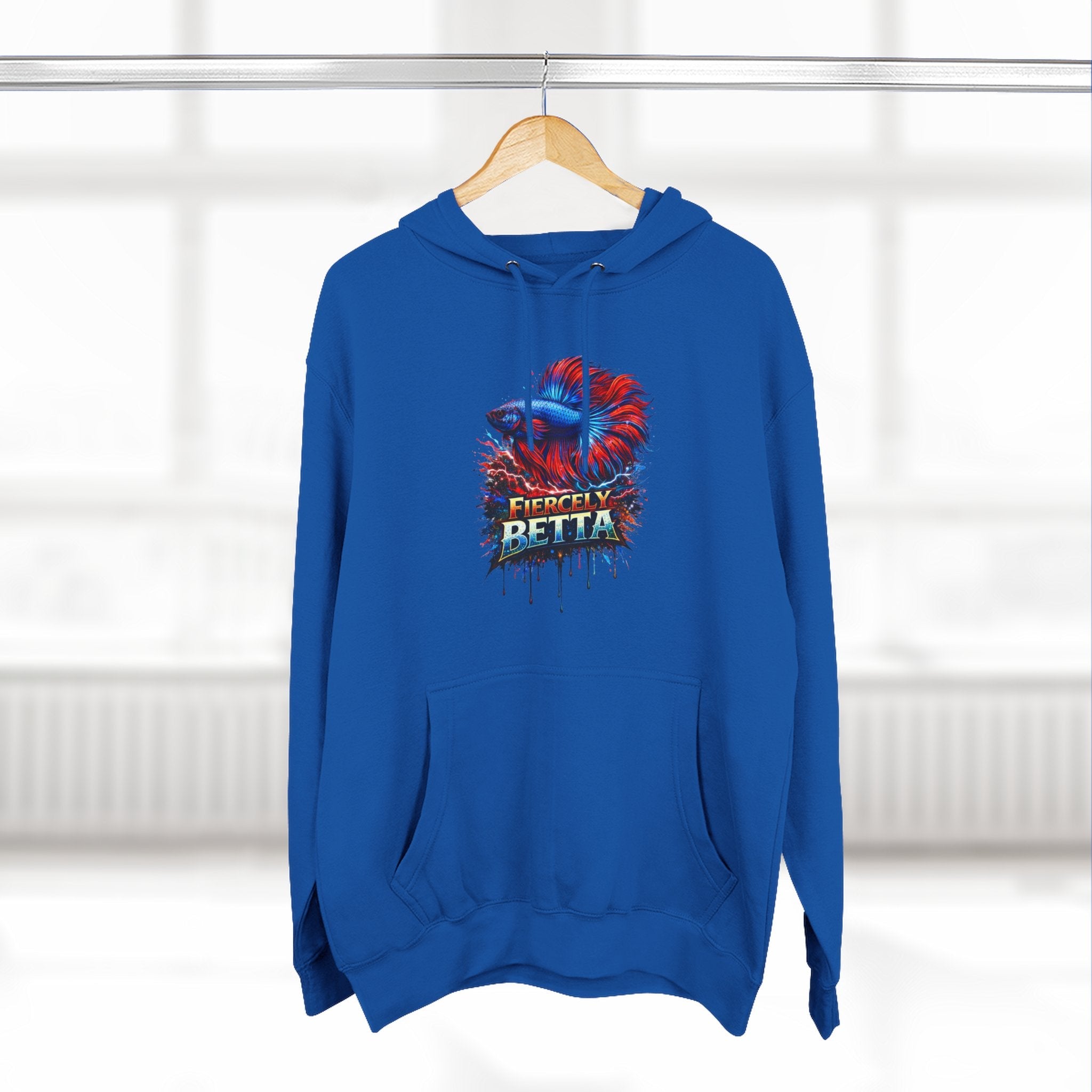 Fiercely Betta – Premium "Neon Flare" 3-End Fleece Hoodie