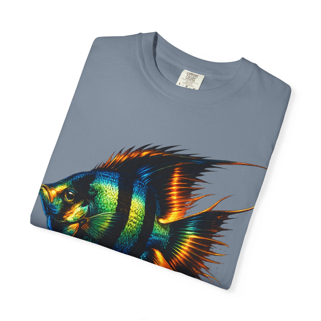 Angelfish Graphic T-Shirt — Vibrant Tropical Fish Illustration