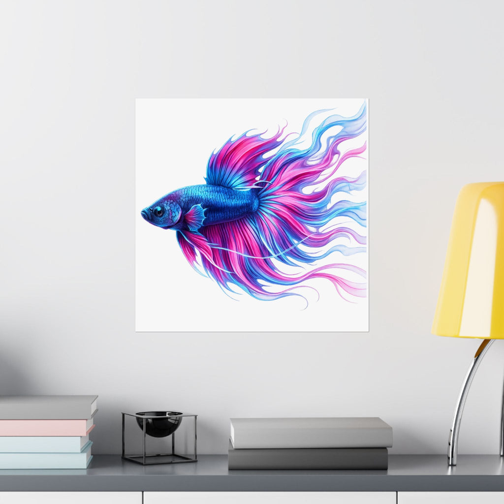 Electric Paint Betta Art Poster