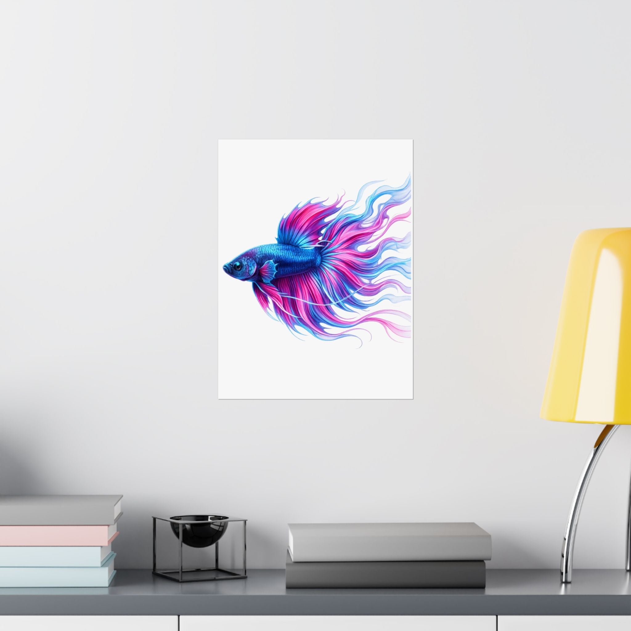 Electric Paint Betta Art Poster