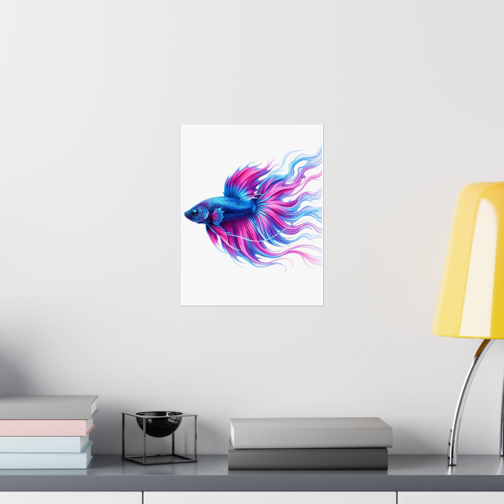 Electric Paint Betta Art Poster