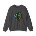 Angelfish Graphic Sweatshirt — Colorful Tropical Fish Crewneck