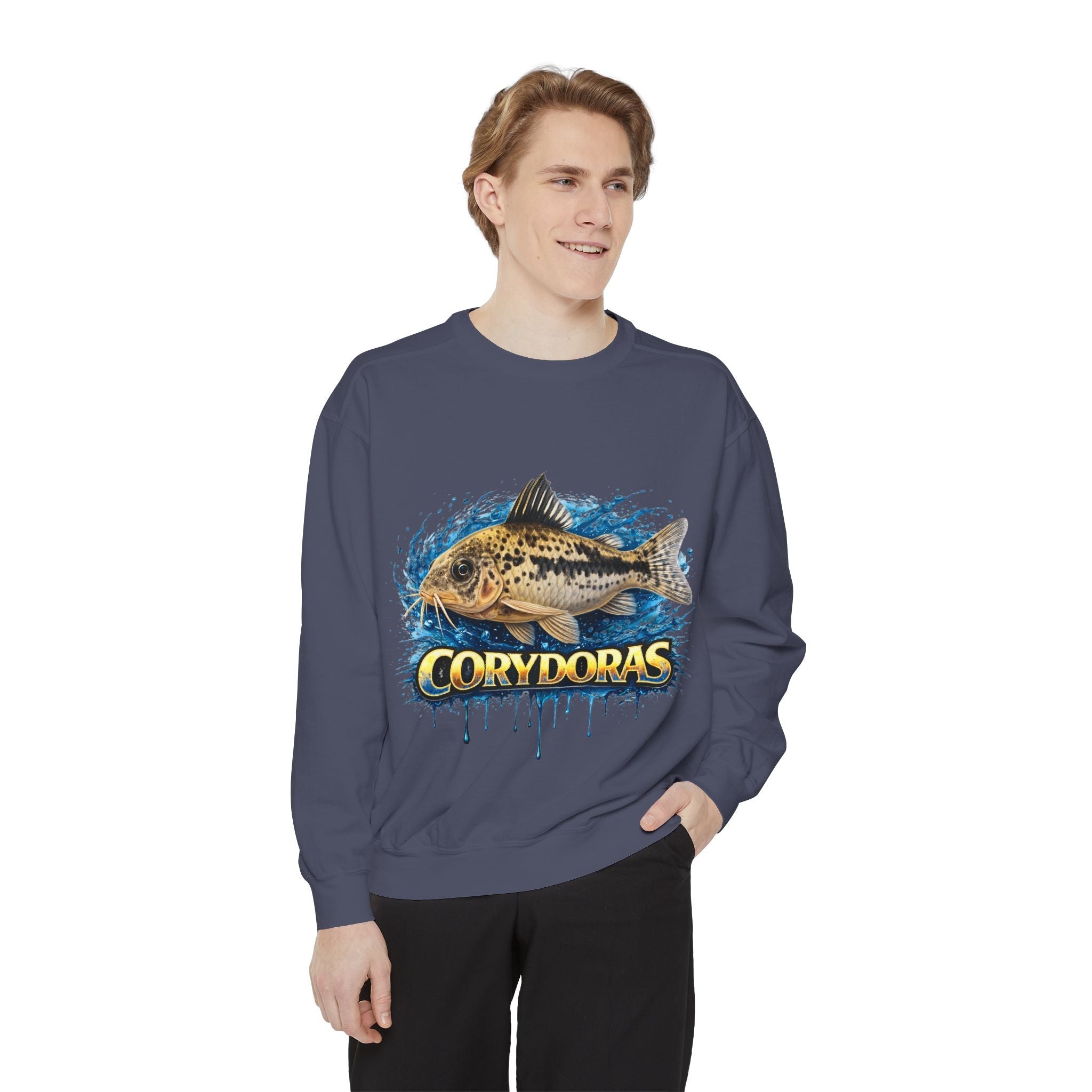 Corydoras Fish Sweatshirt — Aquatic Aquarium Catfish Graphic Crewneck