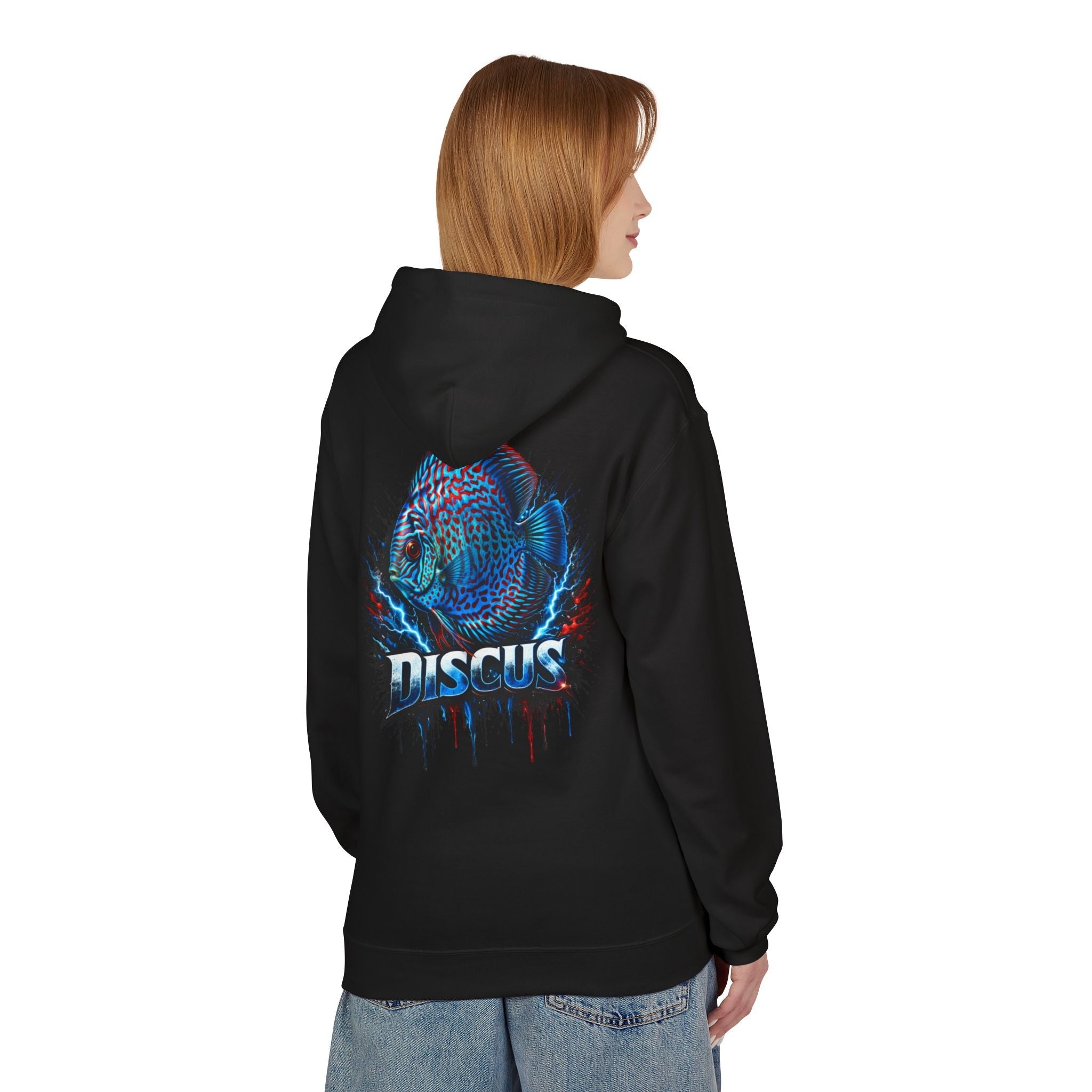 Discus Fish Hoodie — Vibrant Aquarium Graphic Pullover