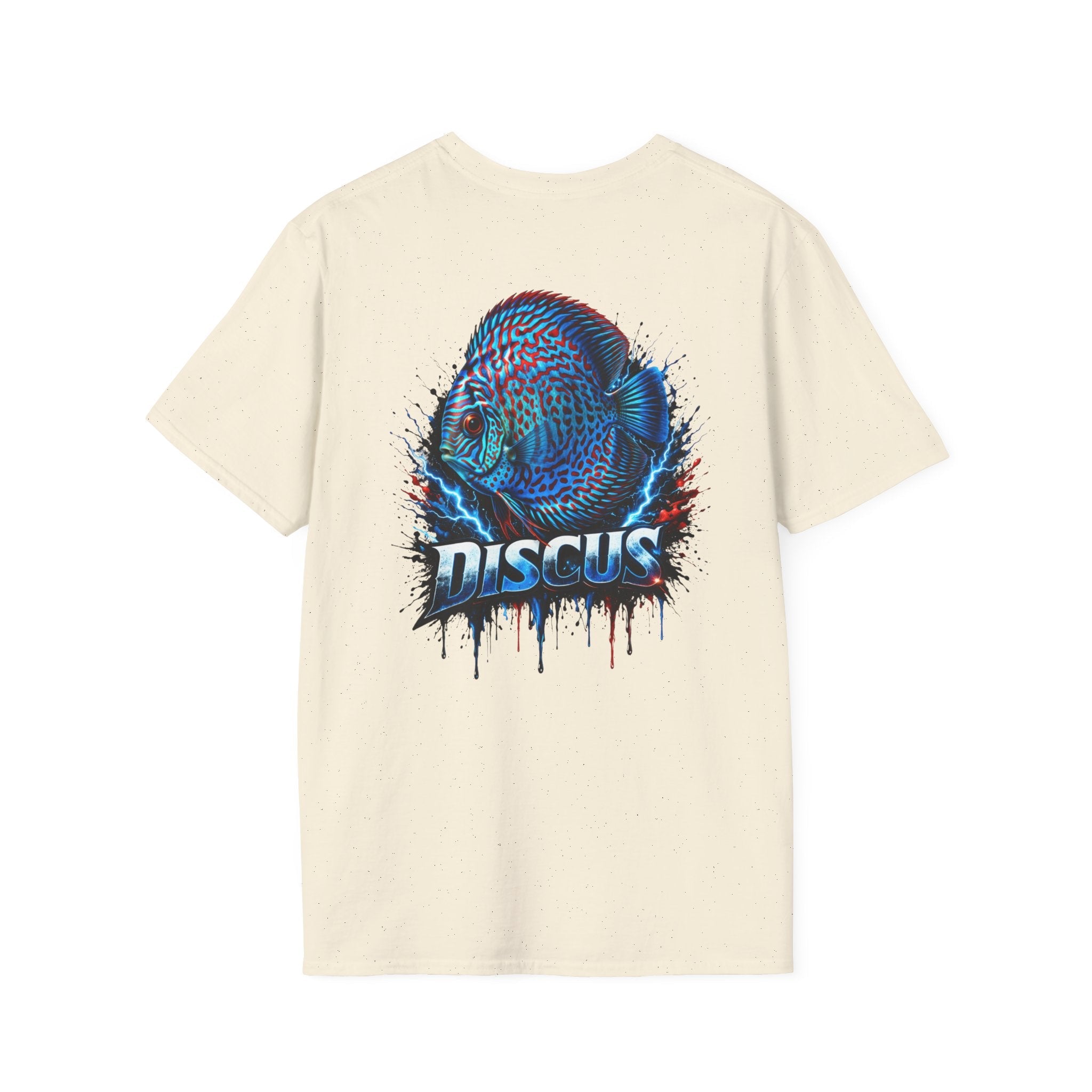 Electric Discus Fish T-Shirt - King of the Aquarium Lightning Art