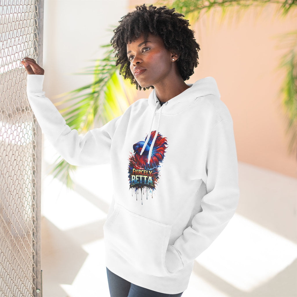Fiercely Betta – Premium "Neon Flare" 3-End Fleece Hoodie