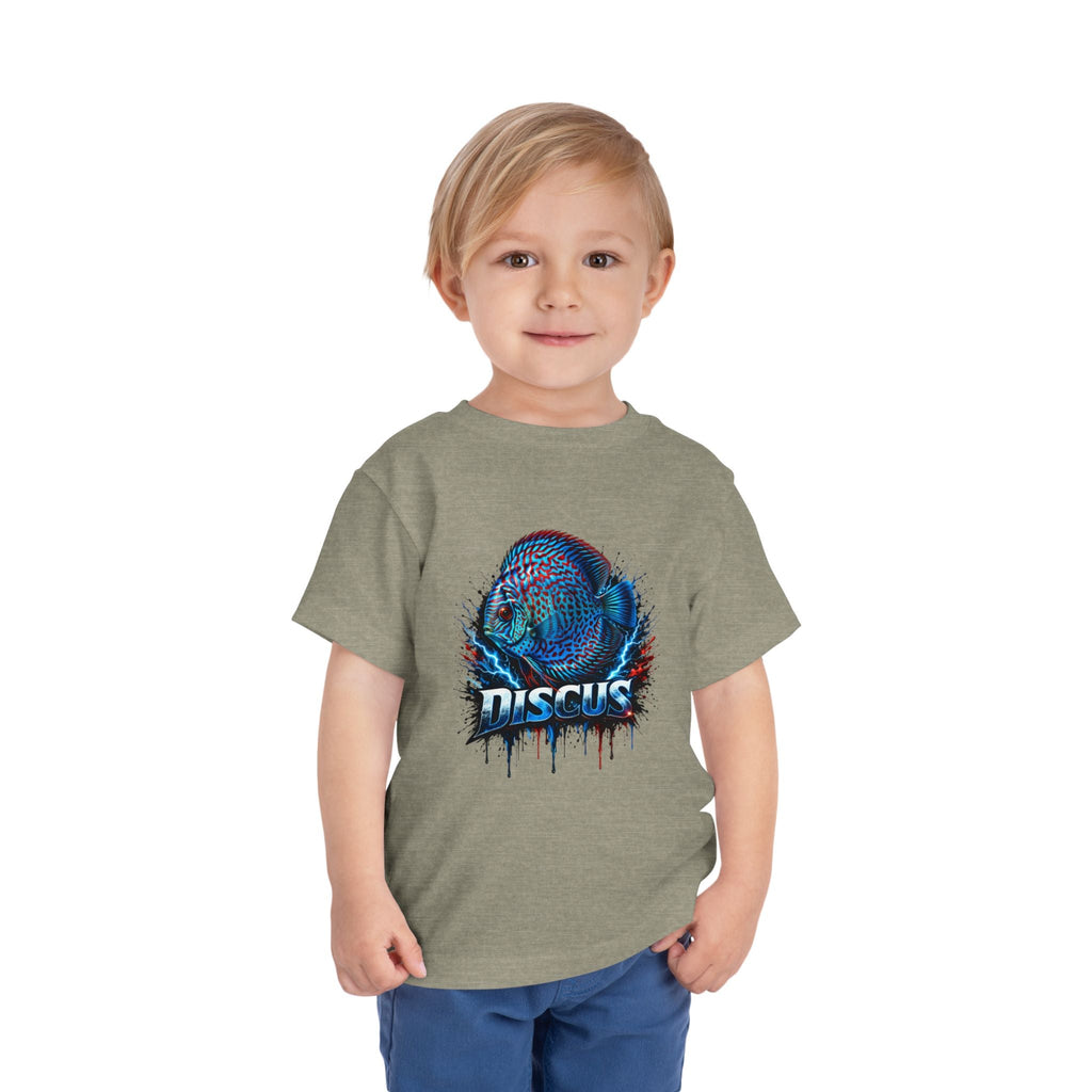 Toddler Tee - Colorful Discus Fish Graphic "Discus"