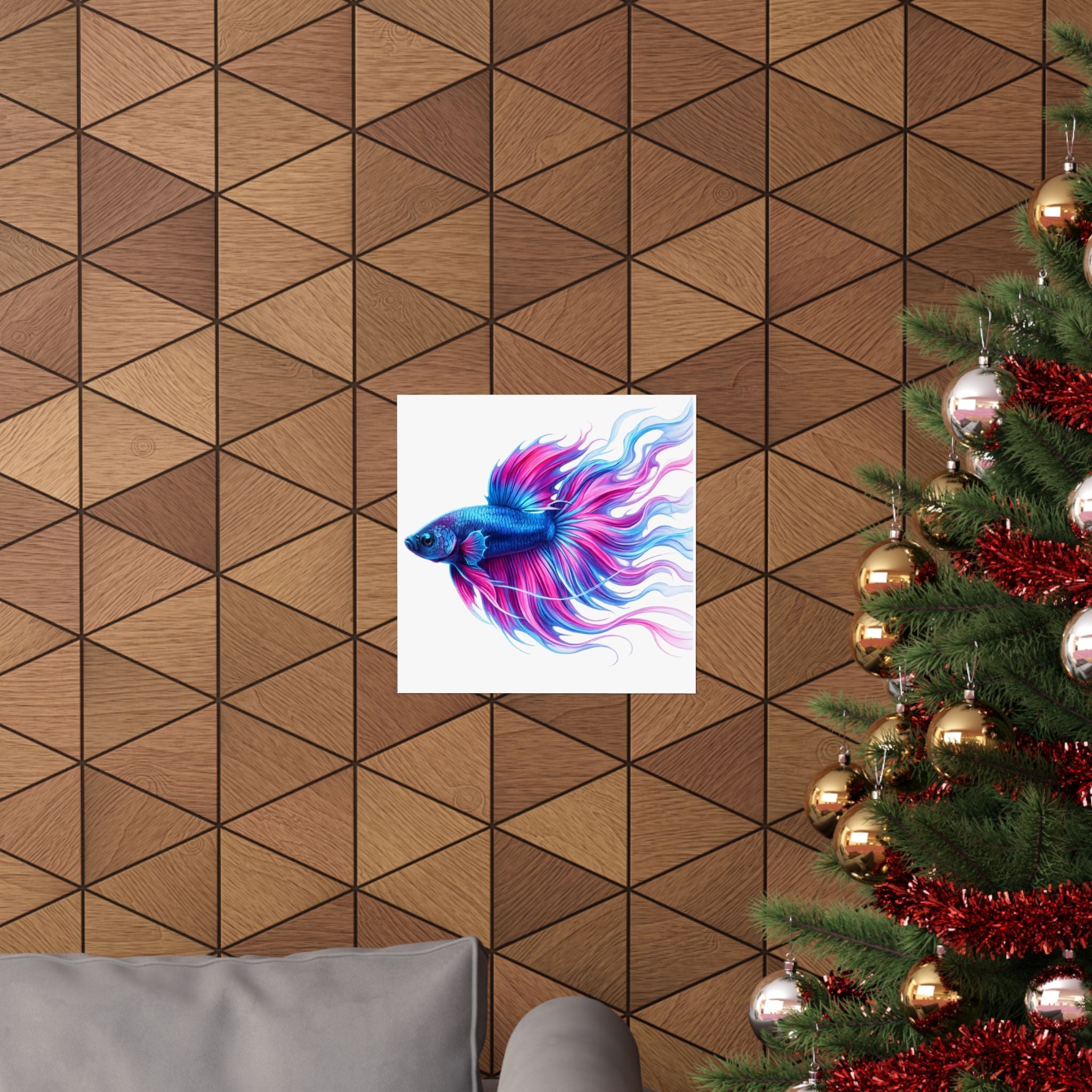 Electric Paint Betta Art Poster