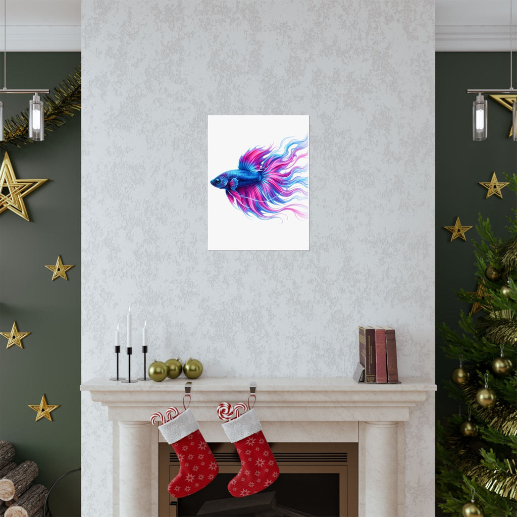 Electric Paint Betta Art Poster