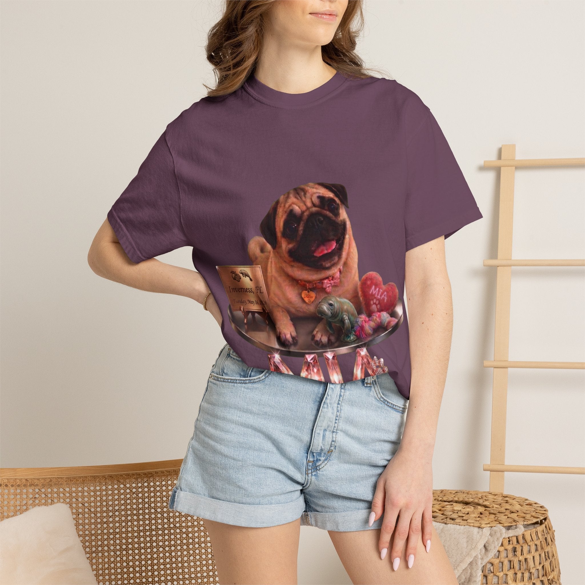 Mia Vintage Portrait Tee | Pug Life